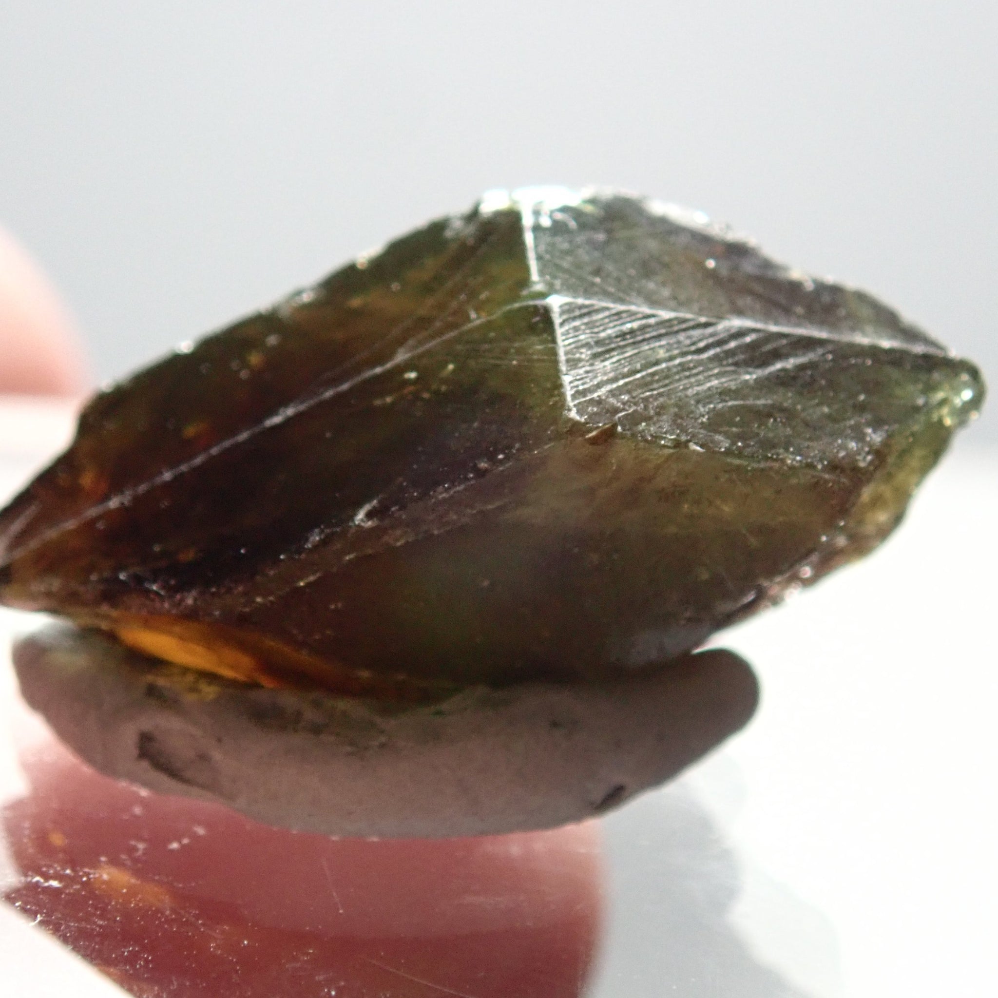 34.71Ct Chrome Sphene Crystal Tanzania Very Rare