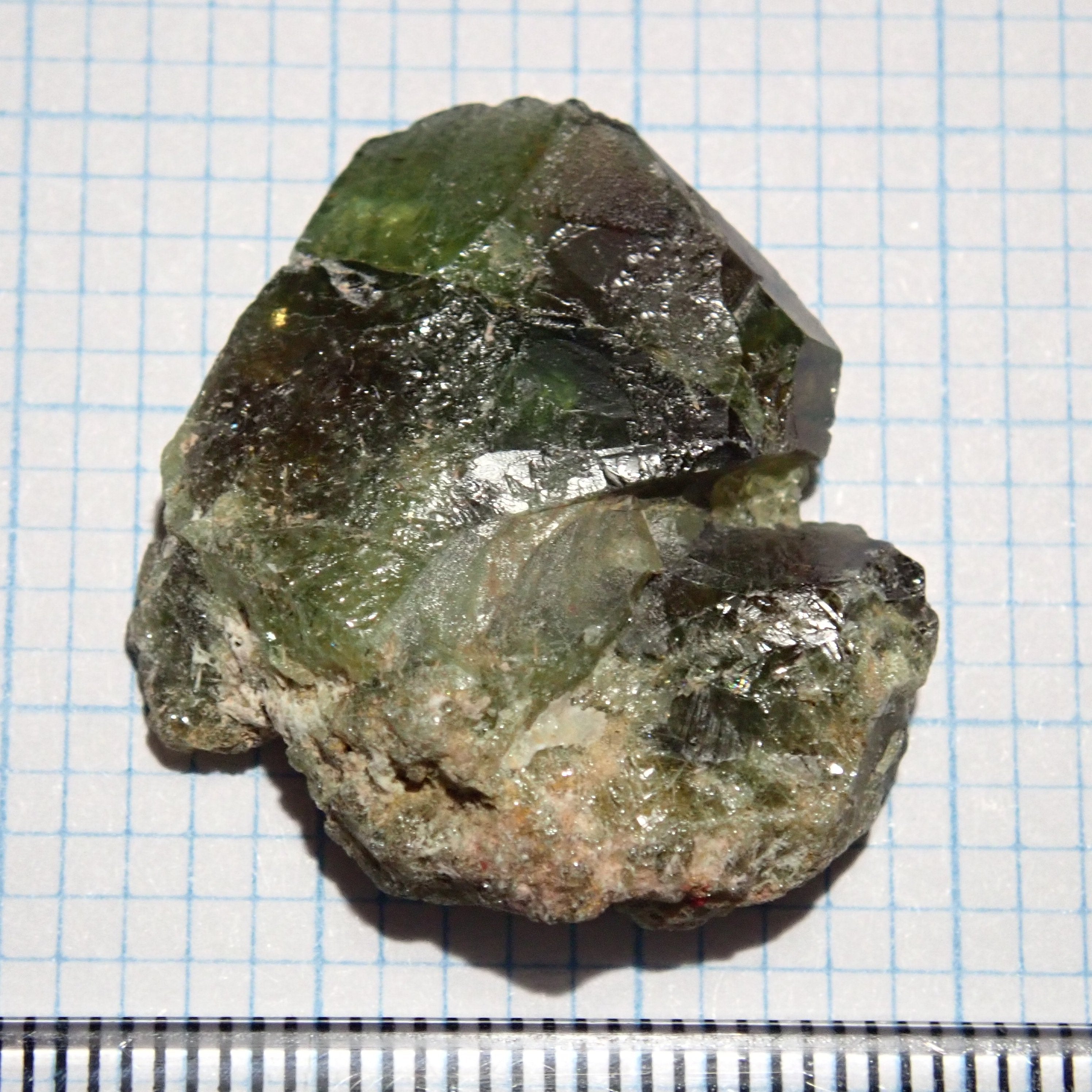 34.77Ct Chrome Sphene Crystal Tanzania Very Rare
