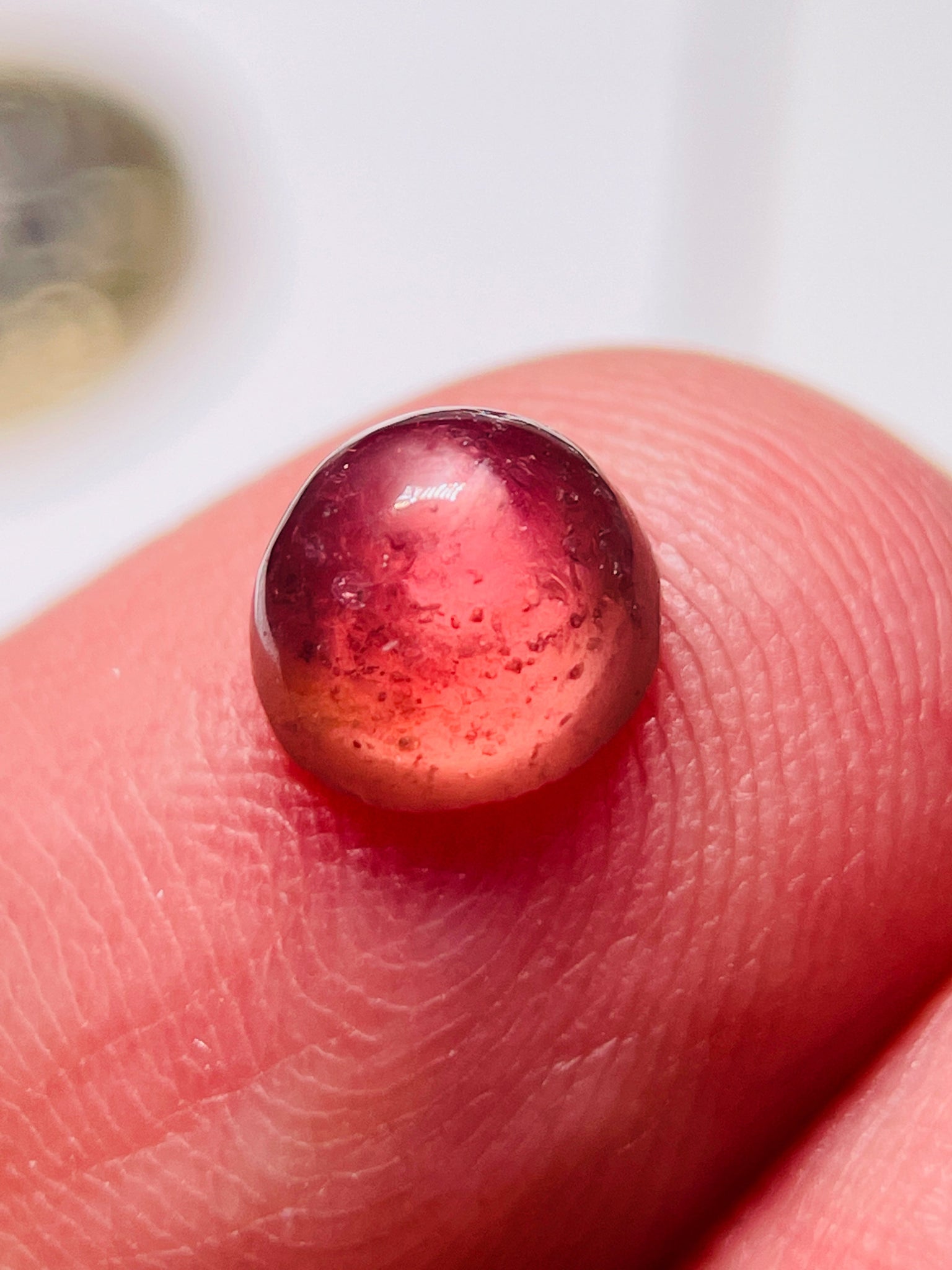 2.10Ct Sapphire Cabochon Seems To Have A Moving Star But As Point Umba Valley Tanzania. Untreated