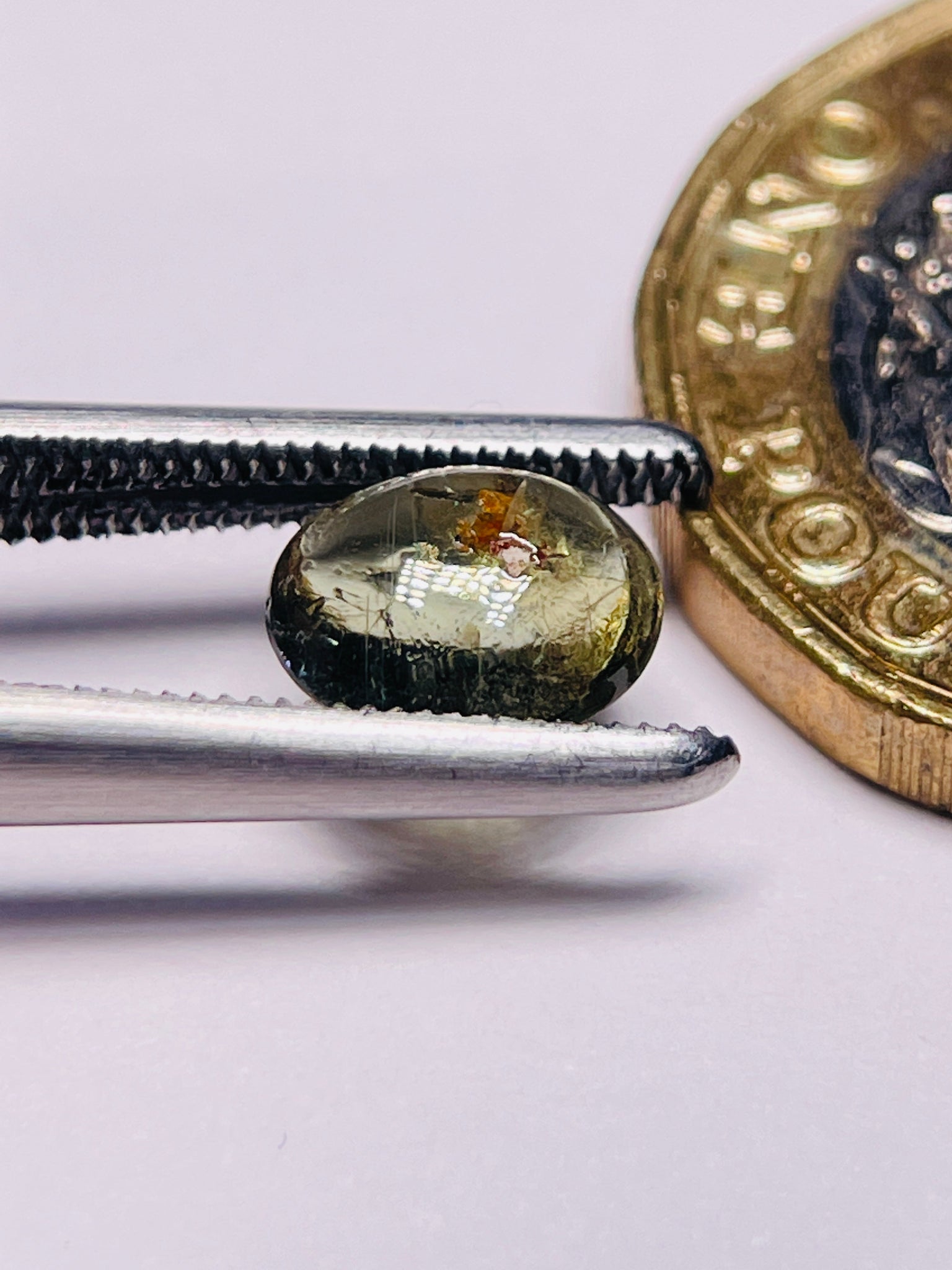 1.58Ct Sapphire Cabochon Umba Valley Tanzania. Untreated Unheated