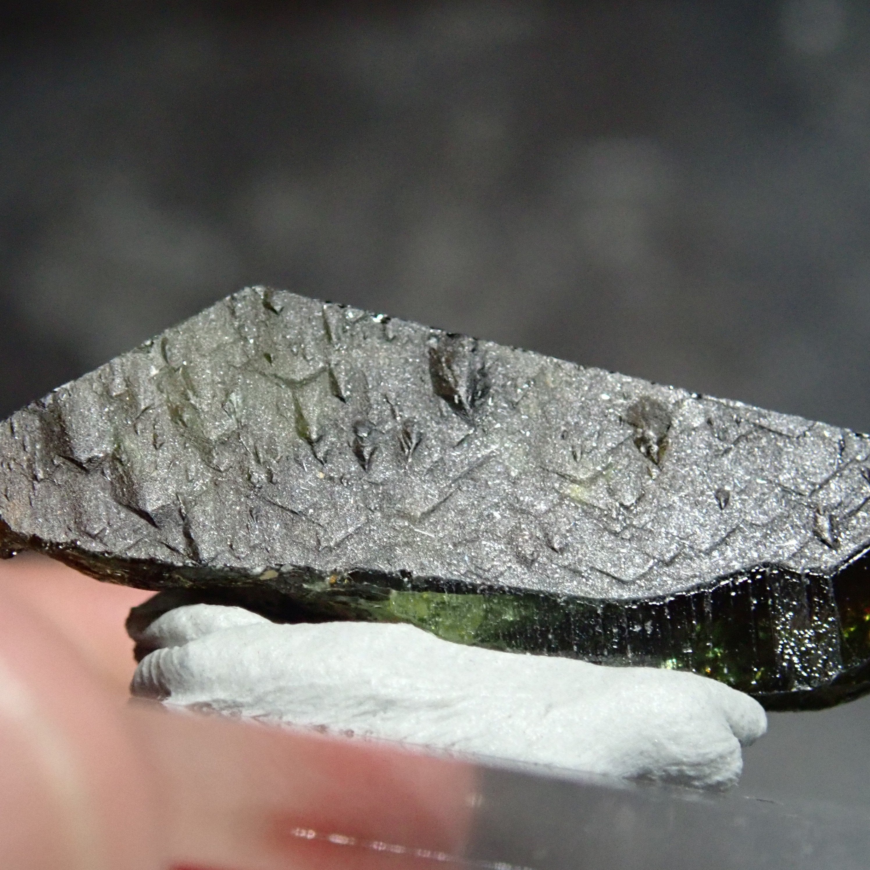 35.71Ct Chrome Sphene Crystal Tanzania Very Rare