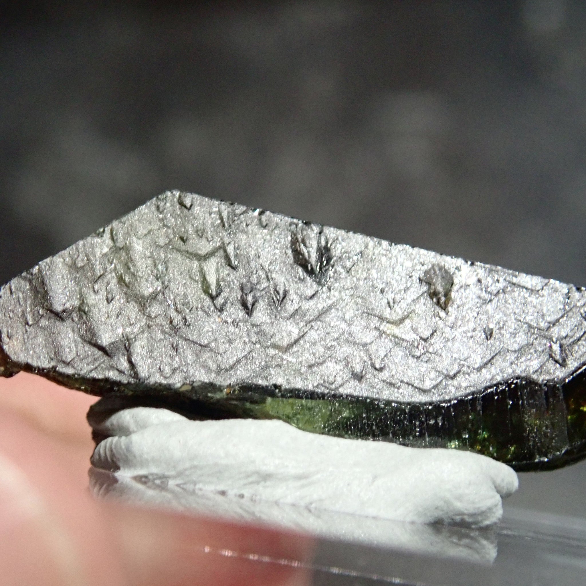 35.71Ct Chrome Sphene Crystal Tanzania Very Rare