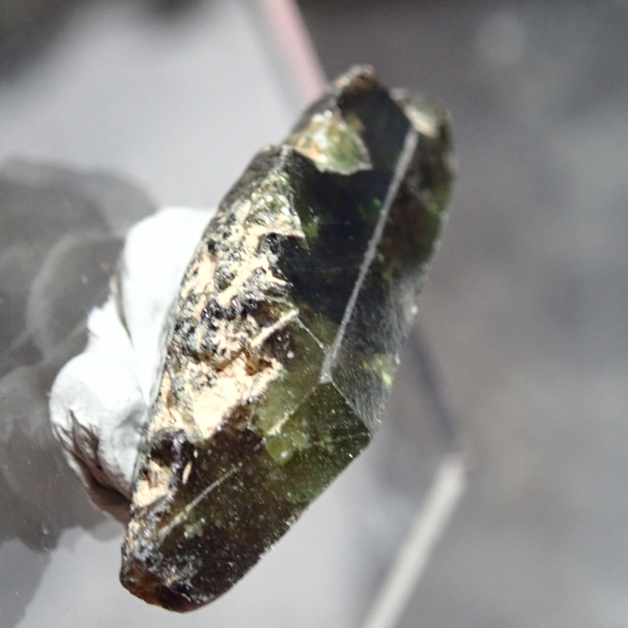 35.71Ct Chrome Sphene Crystal Tanzania Very Rare