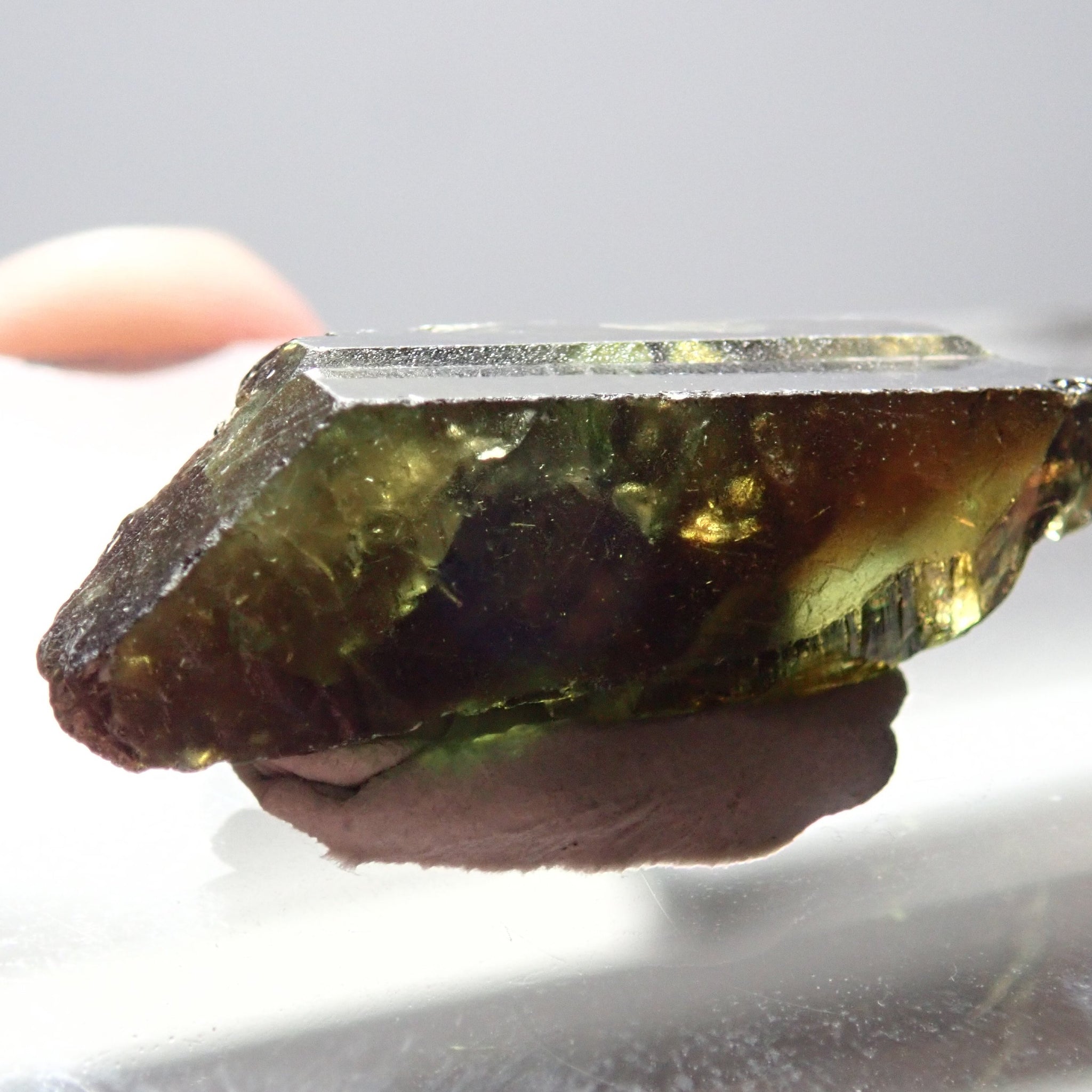 35.71Ct Chrome Sphene Crystal Tanzania Very Rare