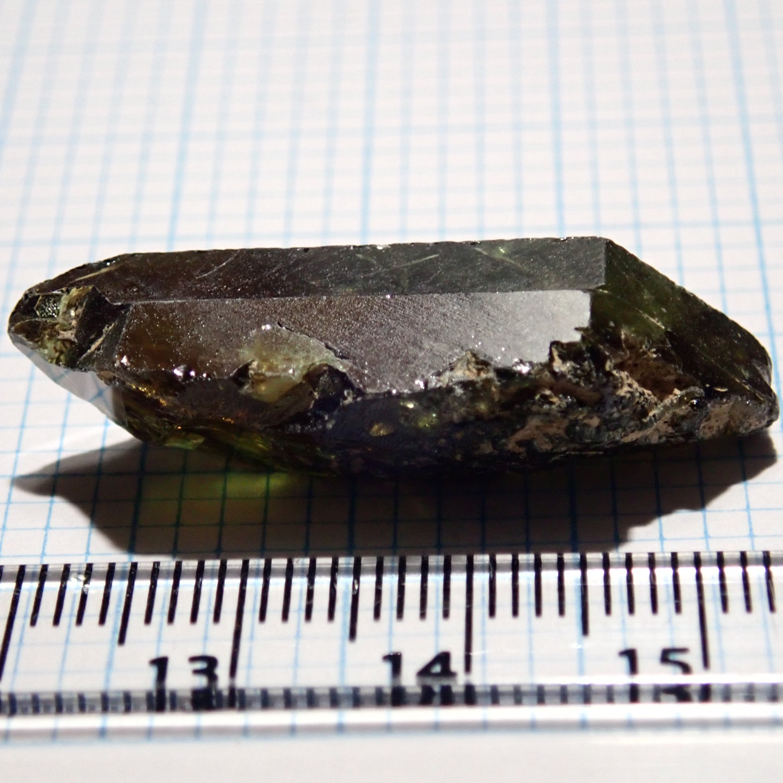 35.71Ct Chrome Sphene Crystal Tanzania Very Rare