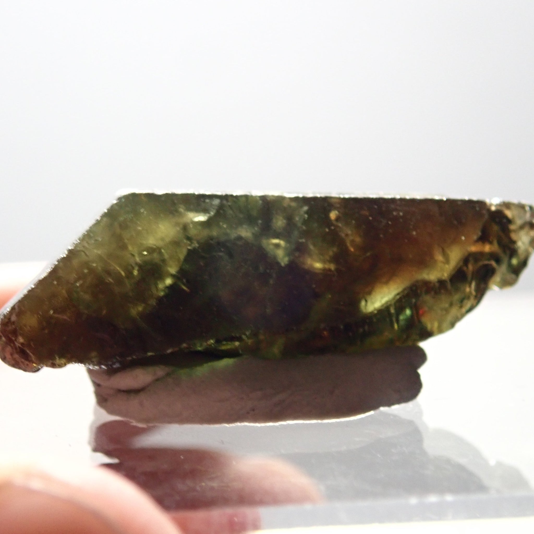 35.71Ct Chrome Sphene Crystal Tanzania Very Rare