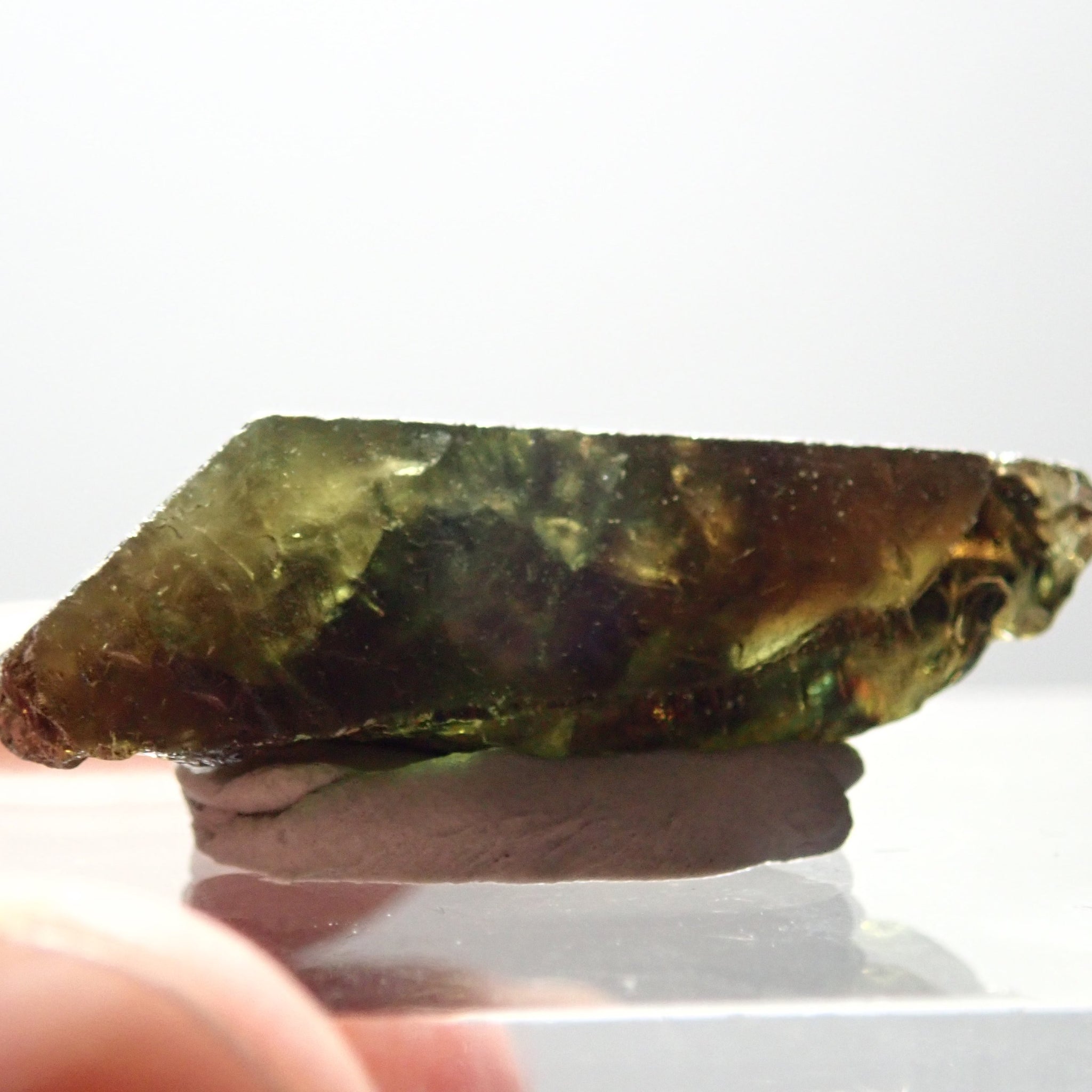 35.71Ct Chrome Sphene Crystal Tanzania Very Rare
