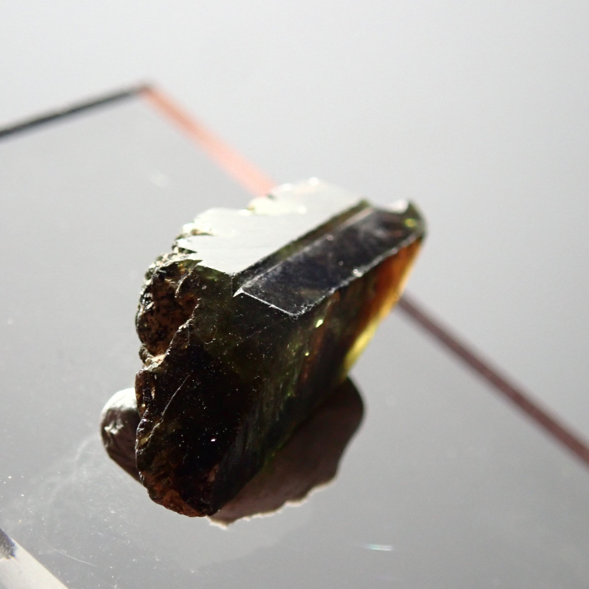 35.71Ct Chrome Sphene Crystal Tanzania Very Rare