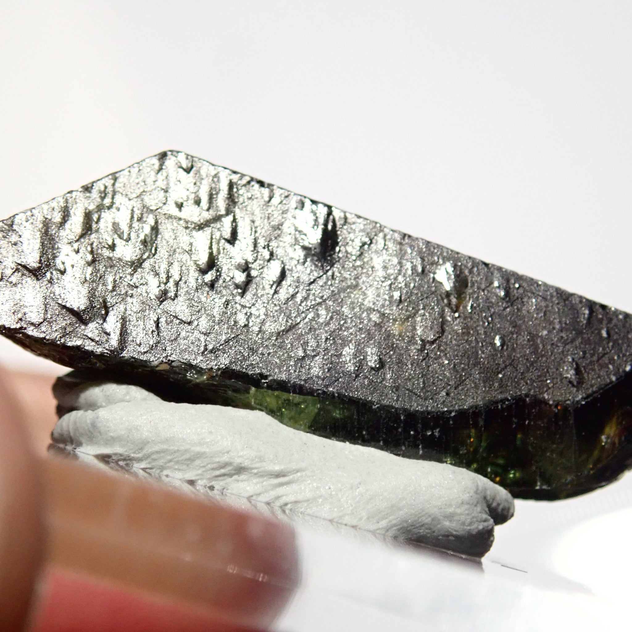 35.71Ct Chrome Sphene Crystal Tanzania Very Rare