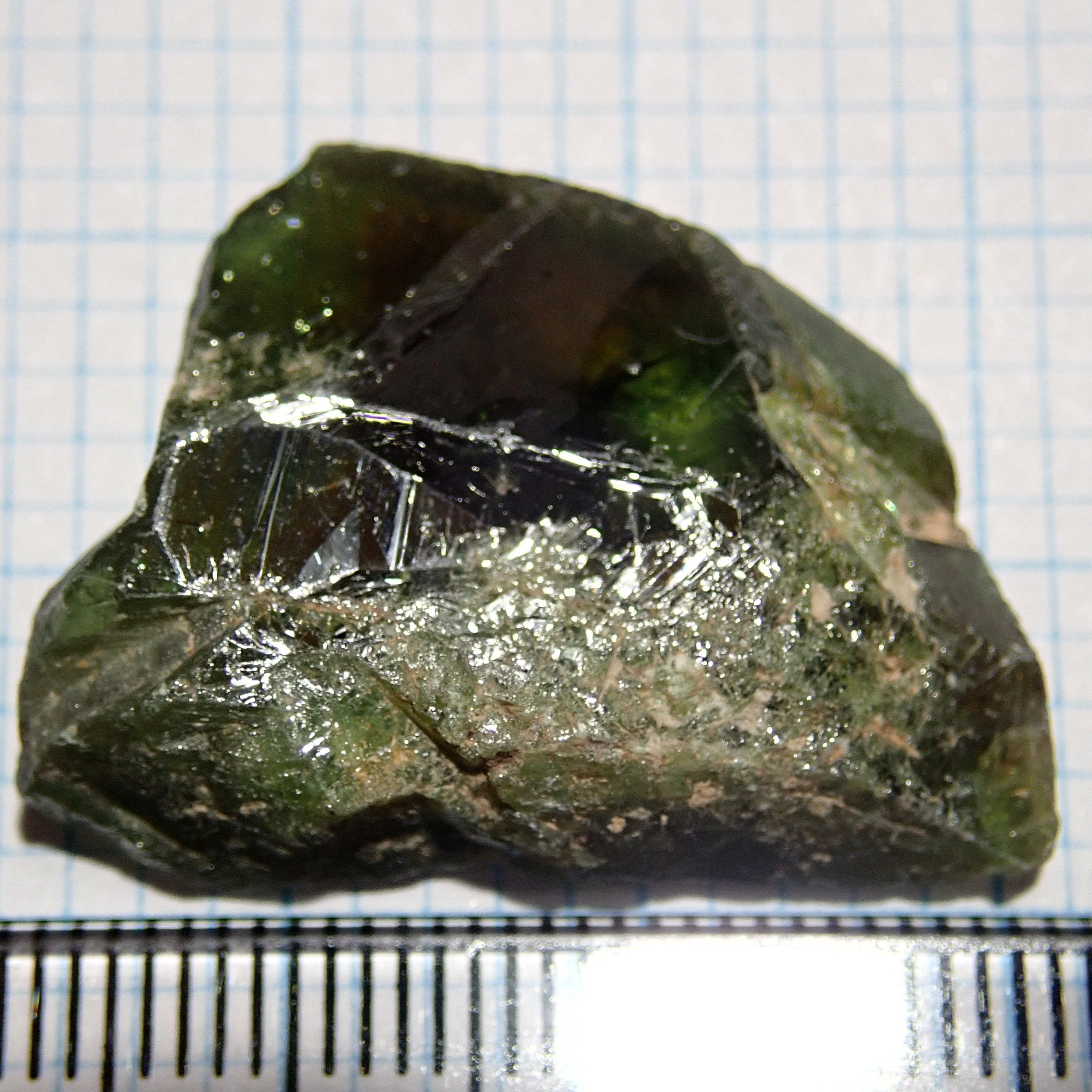 35.78Ct Chrome Sphene Crystal Tanzania Very Rare