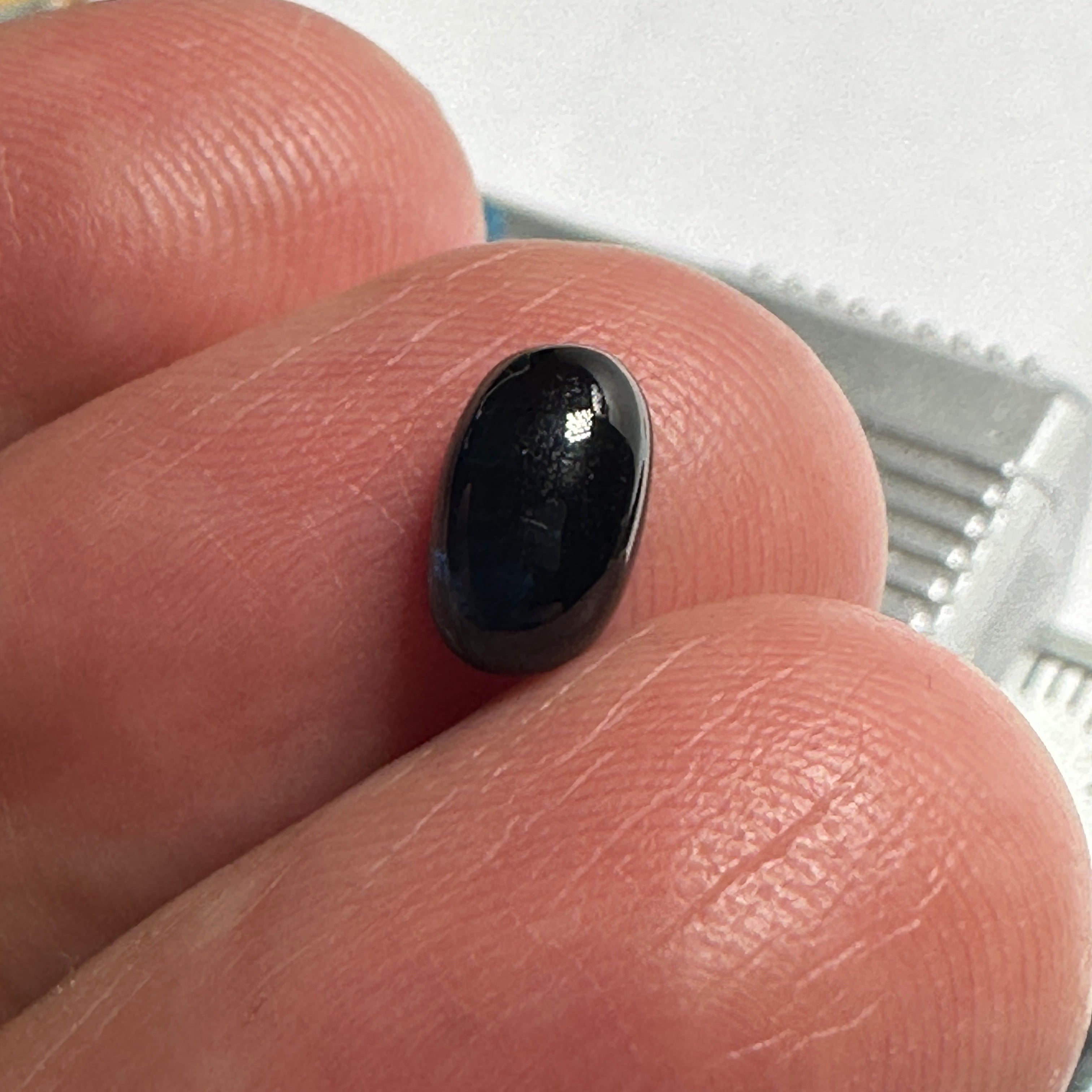 1.80Ct Sapphire Cabochon Kenya. Untreated Unheated. Can Be Used As Is Or Facet It Into A Cut Stone.