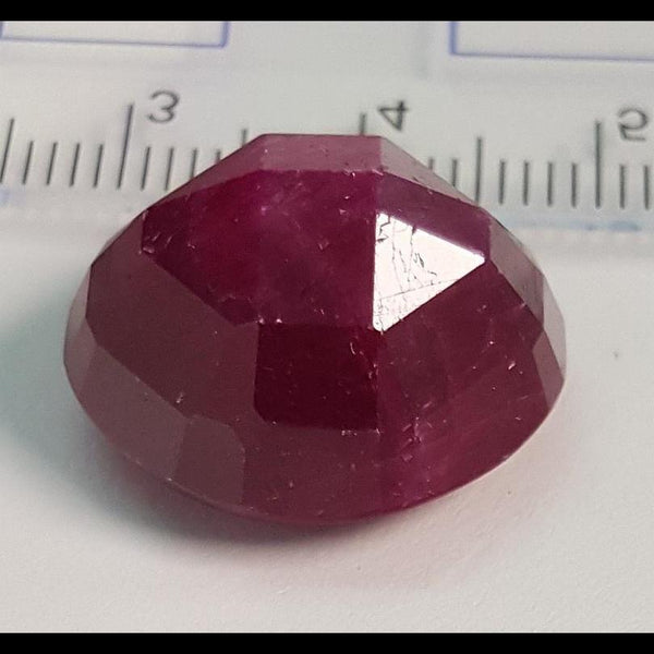 36.87ct Faceted Ruby Cabochon, UNTREATED UNHEATED-Gems Of East Africa