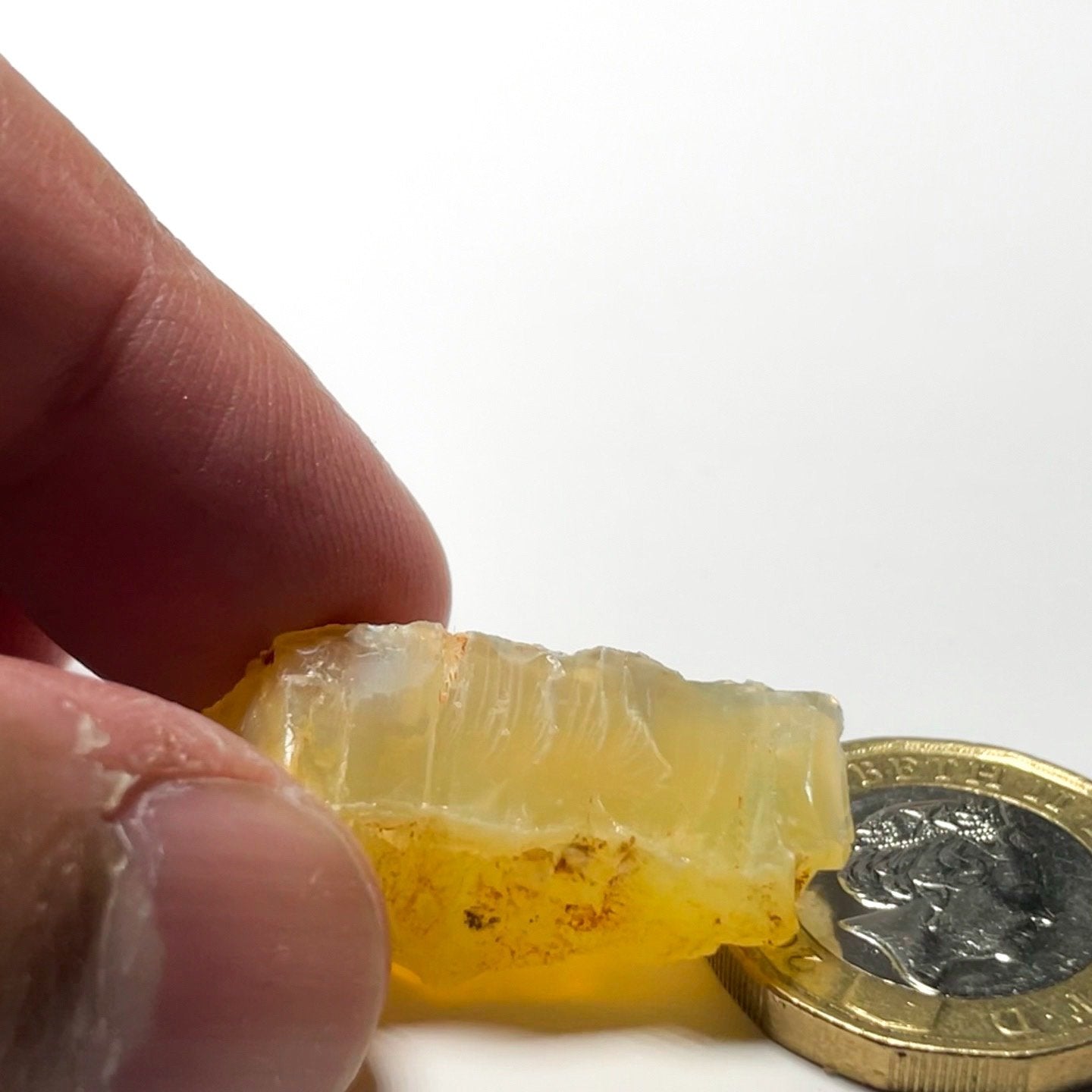 29.26Ct Opal Tanzania Untreated Unheated From A 1999 Deposit Chatoyant (Pearly Cats-Eye Effect)