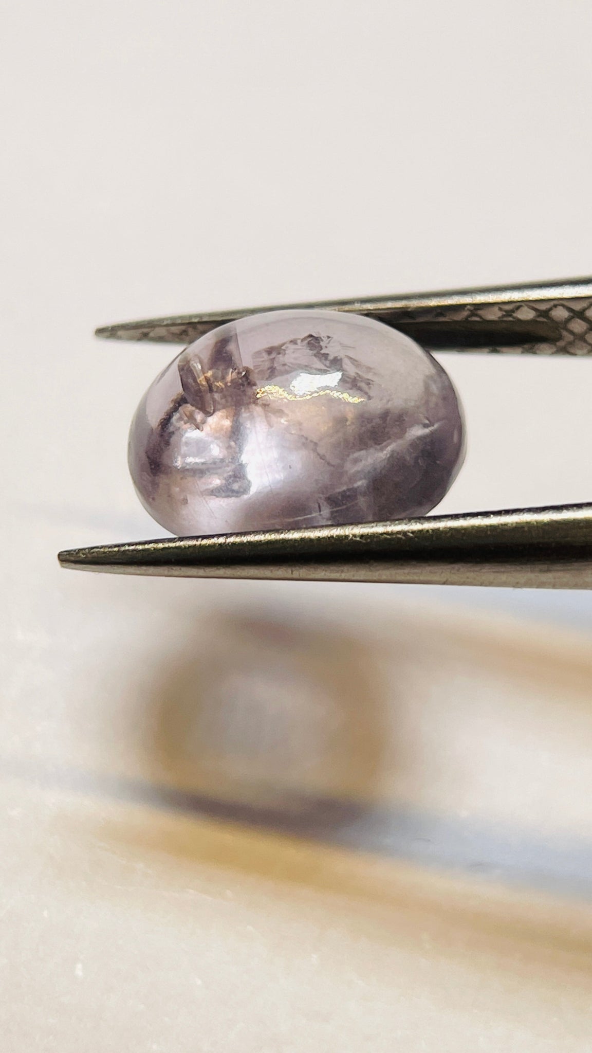 5.20Ct Colour Change / Shift Sapphire Cabochon Umba Valley Tanzania. Untreated Unheated.
