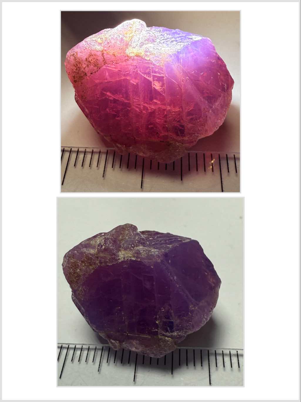 Colour Change Sapphire Crystal Specimen, Winza, Tanzania, Untreated Unheated, very rare, 53.18ct