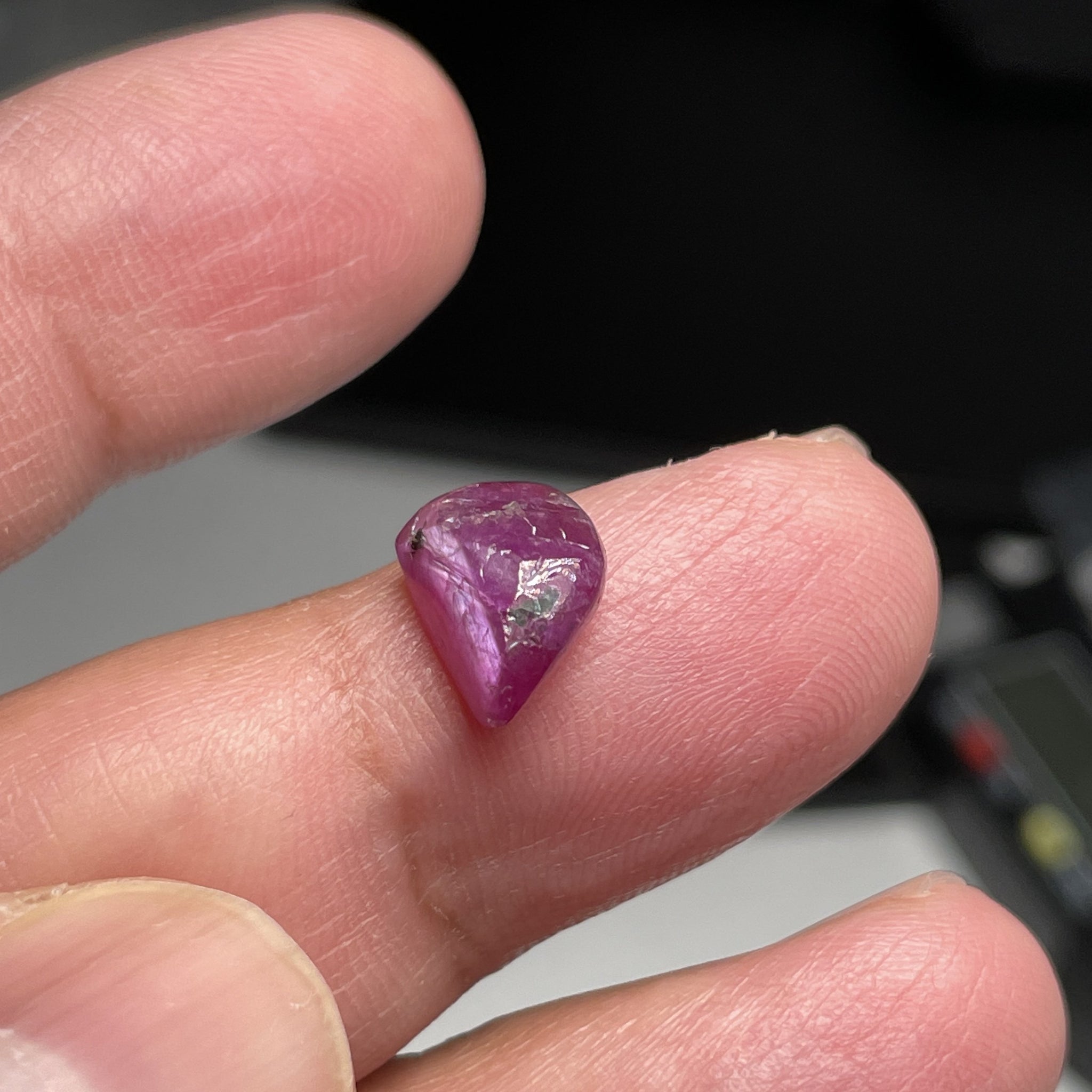 3.99Ct Winza Ruby Freeform Cab Tanzania Untreated Unheated