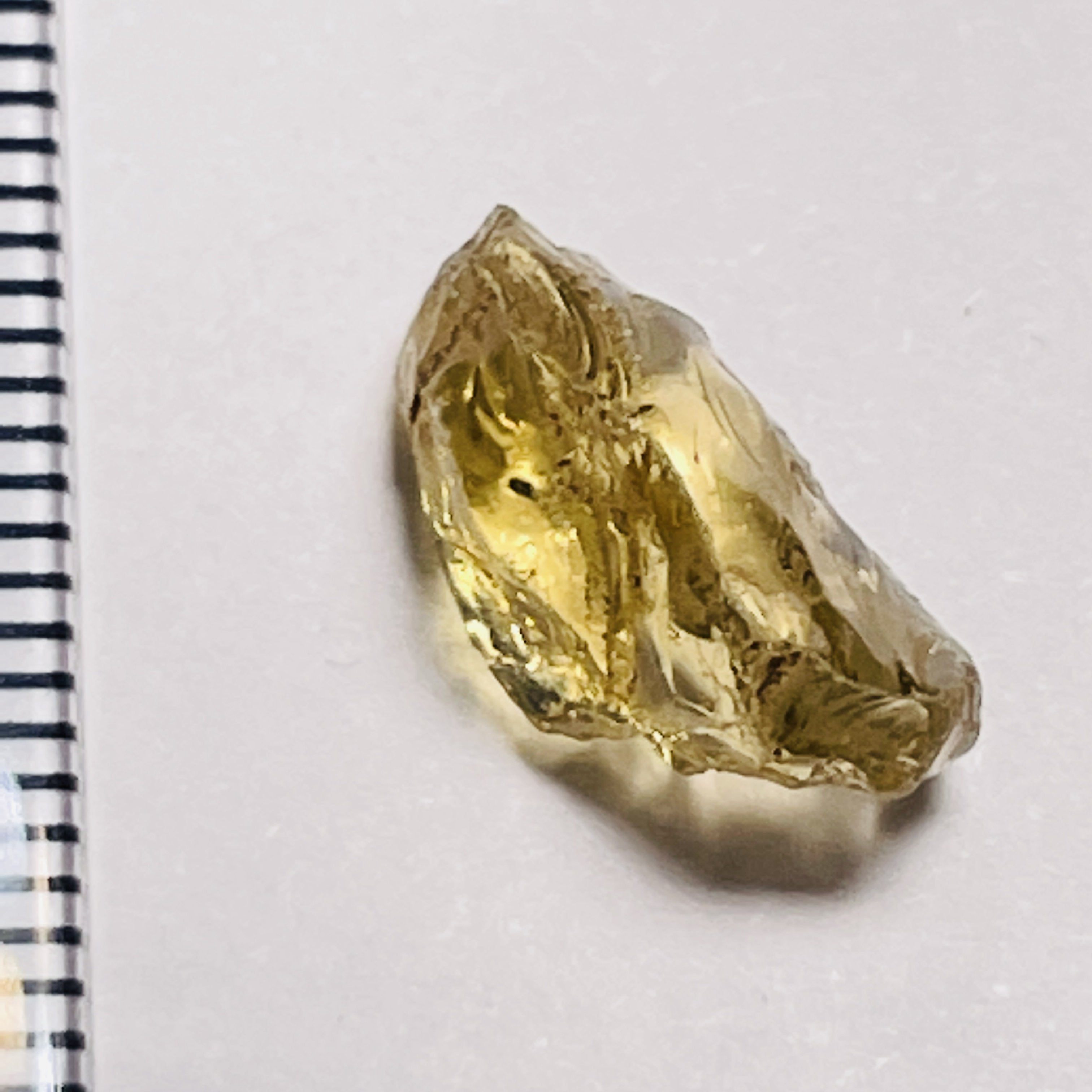 4.36Ct Yellow Tourmaline Crystal Vvs-If Tanzania Untreated Unheated.