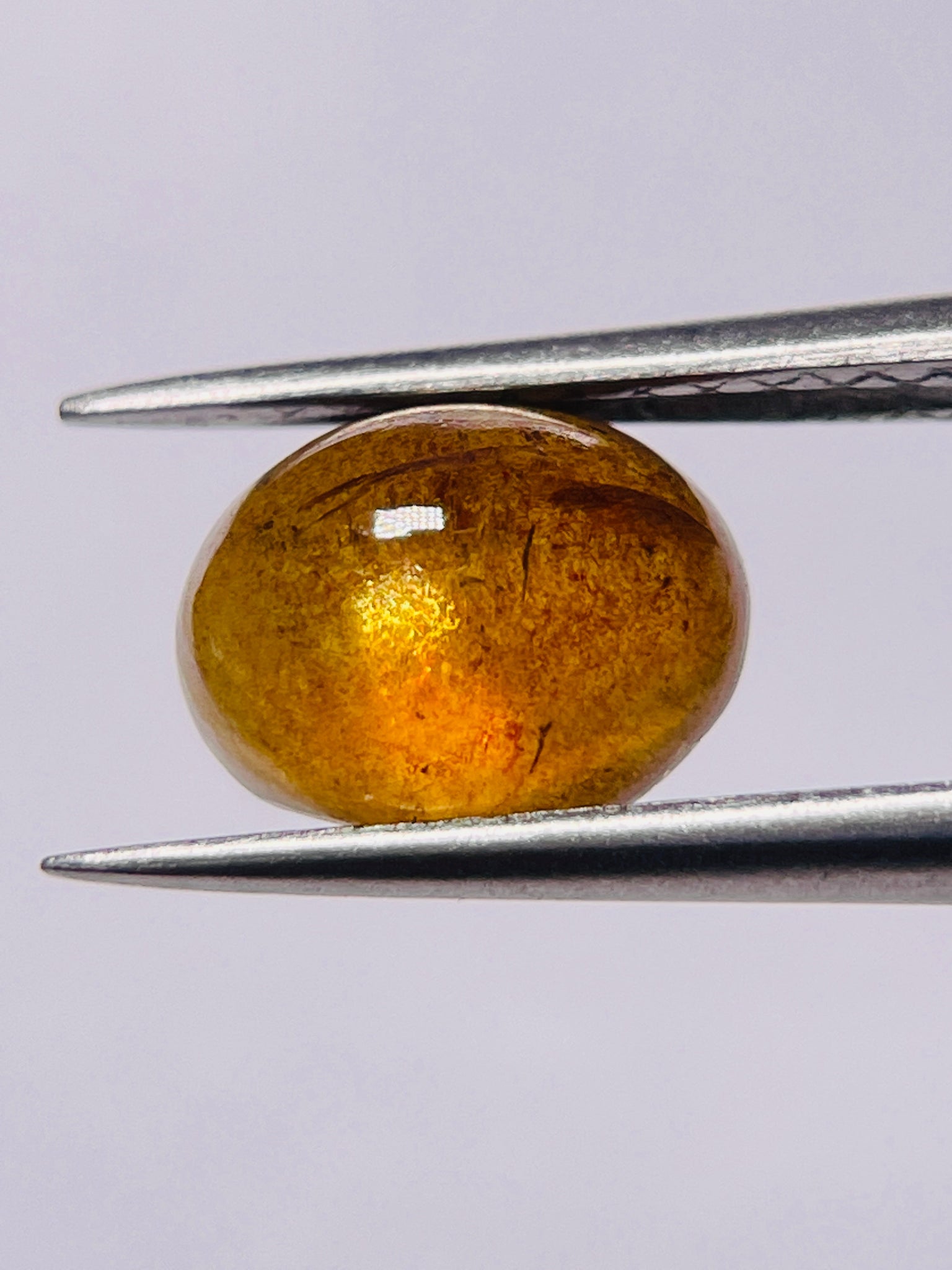 3.33Ct Sapphire Cabochon Seems To Have A Moving Star But As Point Umba Valley Tanzania. Untreated