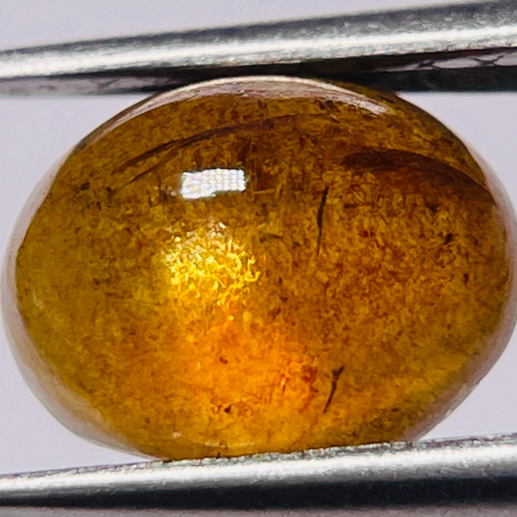 Sapphire Cabochon, 3.33ct, seems to have a moving star but as a point, Umba Valley, Tanzania. Untreated Unheated