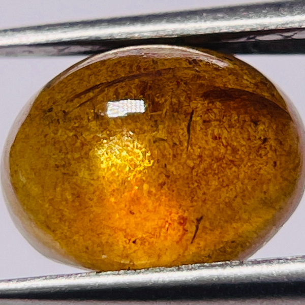 Sapphire Cabochon, 3.33ct, seems to have a moving star but as a point, Umba Valley, Tanzania. Untreated Unheated