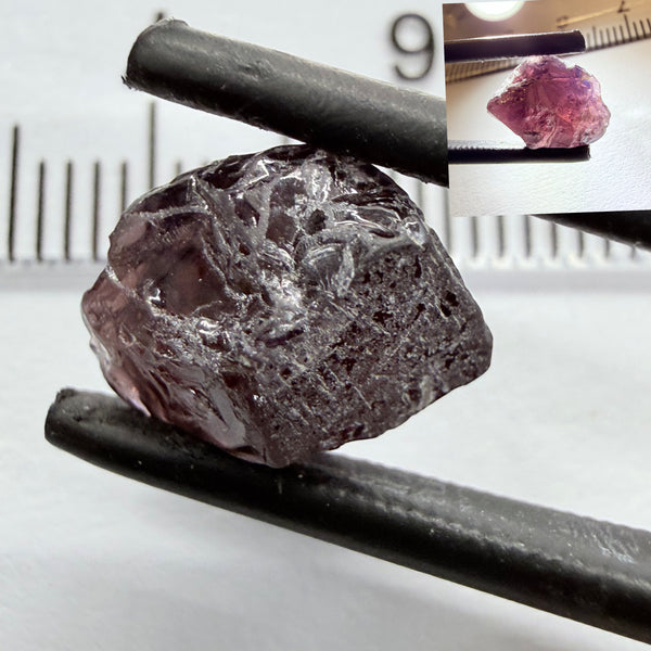 Mahenge Purple Spinel Very Very Dark Stone, 5.56ct, Mahenge, Tanzania, Untreated Unheated. vvs