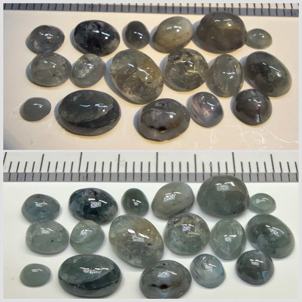 Alexandrite Cabochon Lot, 11.10ct Lot, Manyara, Tanzania, Untreated Unheated.