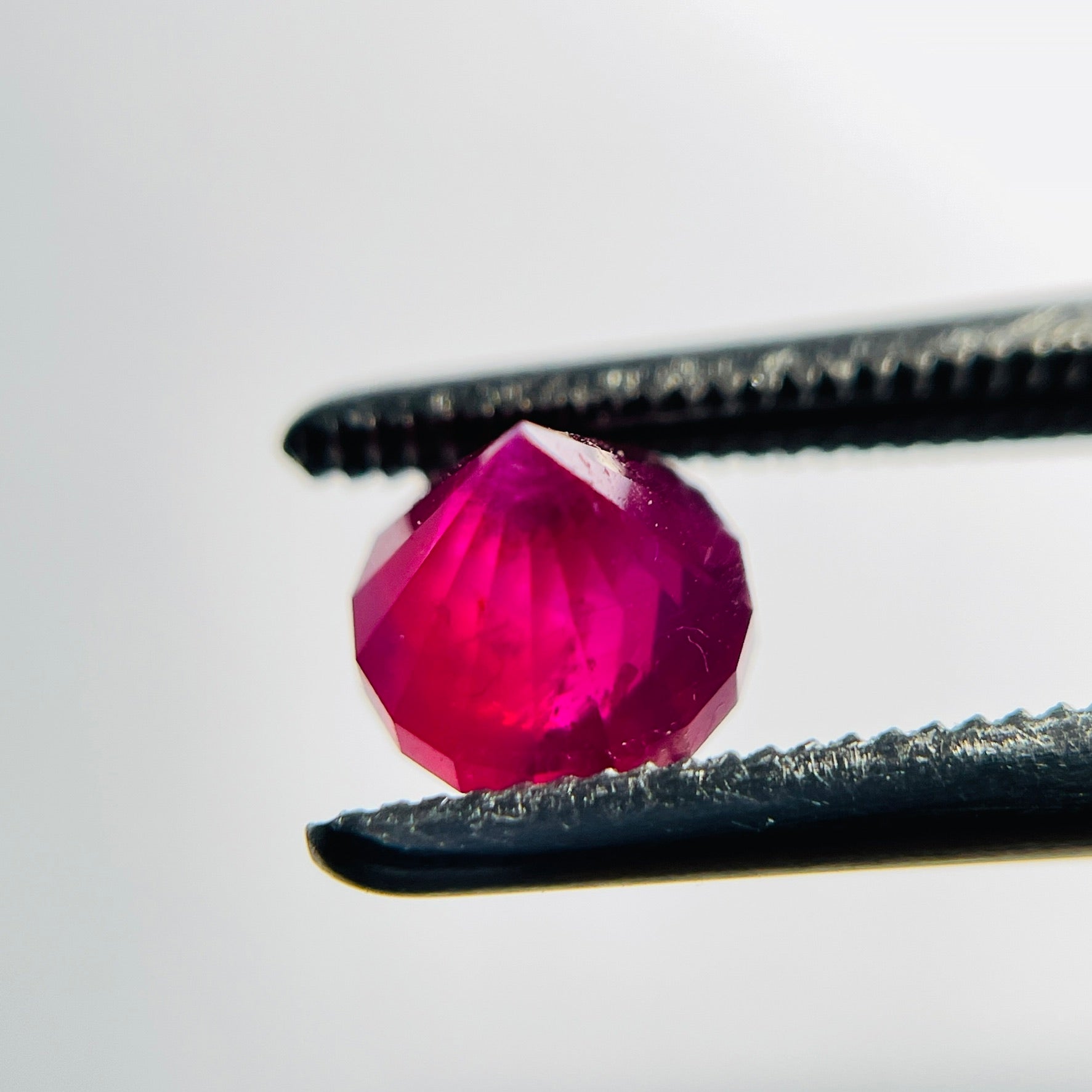 1.475Ct Winza Ruby Tanzania Untreated Unheated. 5.7Mm X 6.1Mm Precision Custom Cut By Us In London