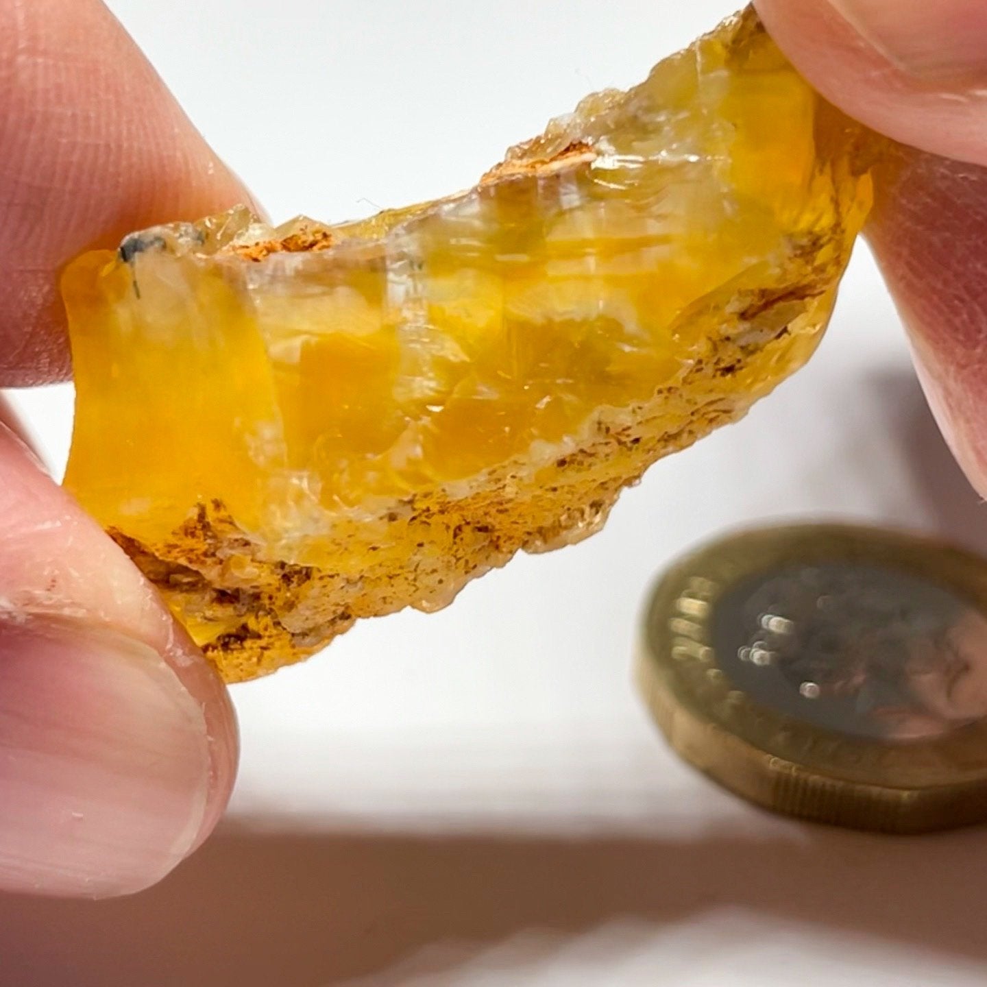 48.43Ct Opal Tanzania Untreated Unheated From A 1999 Deposit Chatoyant (Pearly Cats-Eye Effect)