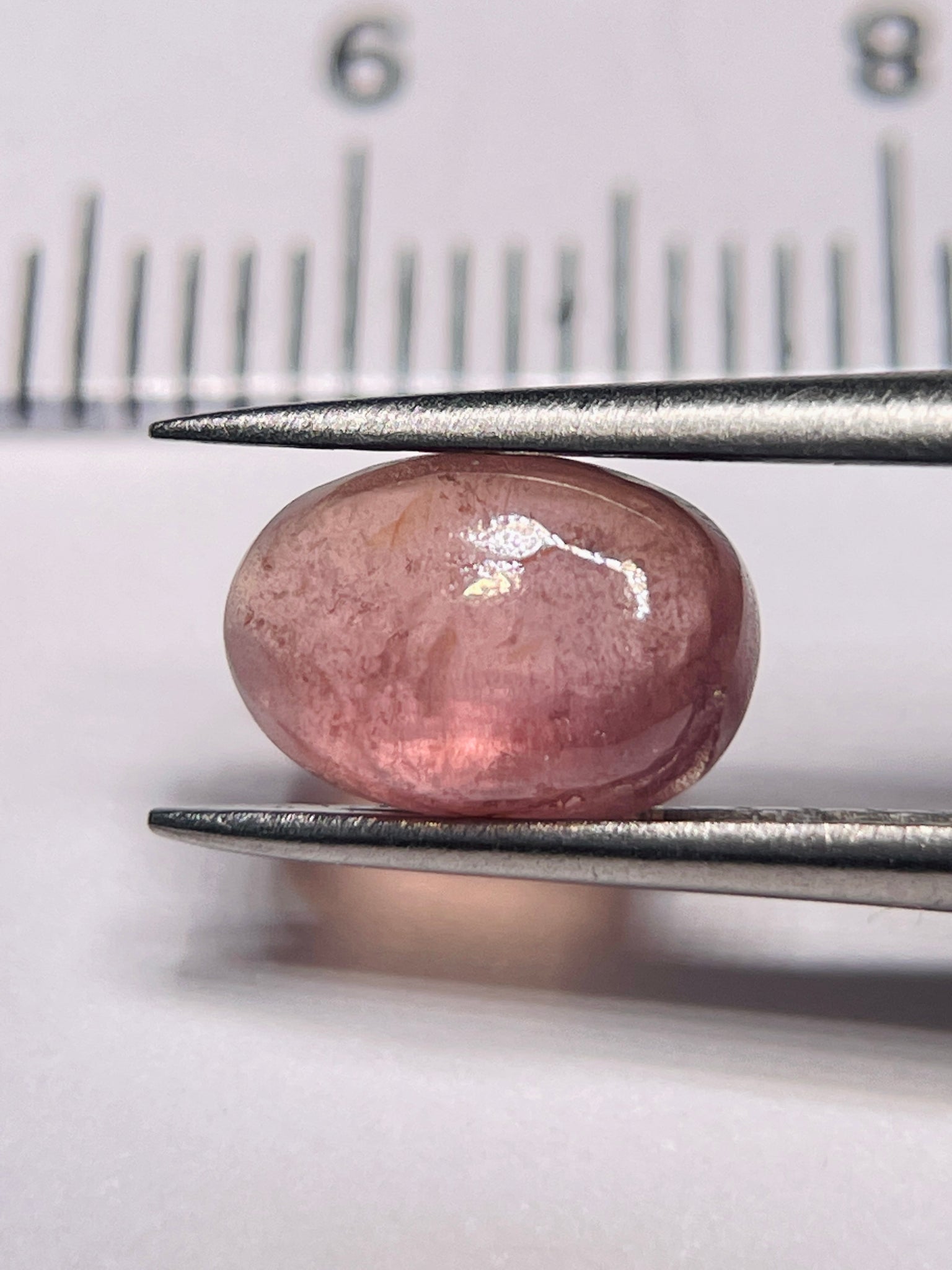 2.61Ct Umba Padparadscha Sapphire Cab Tanzania Untreated Unheated