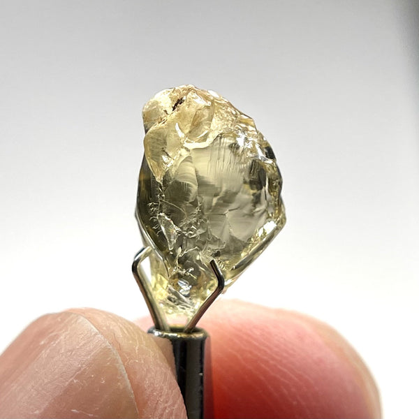 4.91Ct Yellow Tourmaline Crystal Vvs-If Tanzania Untreated Unheated. 12 X 7 6Mm