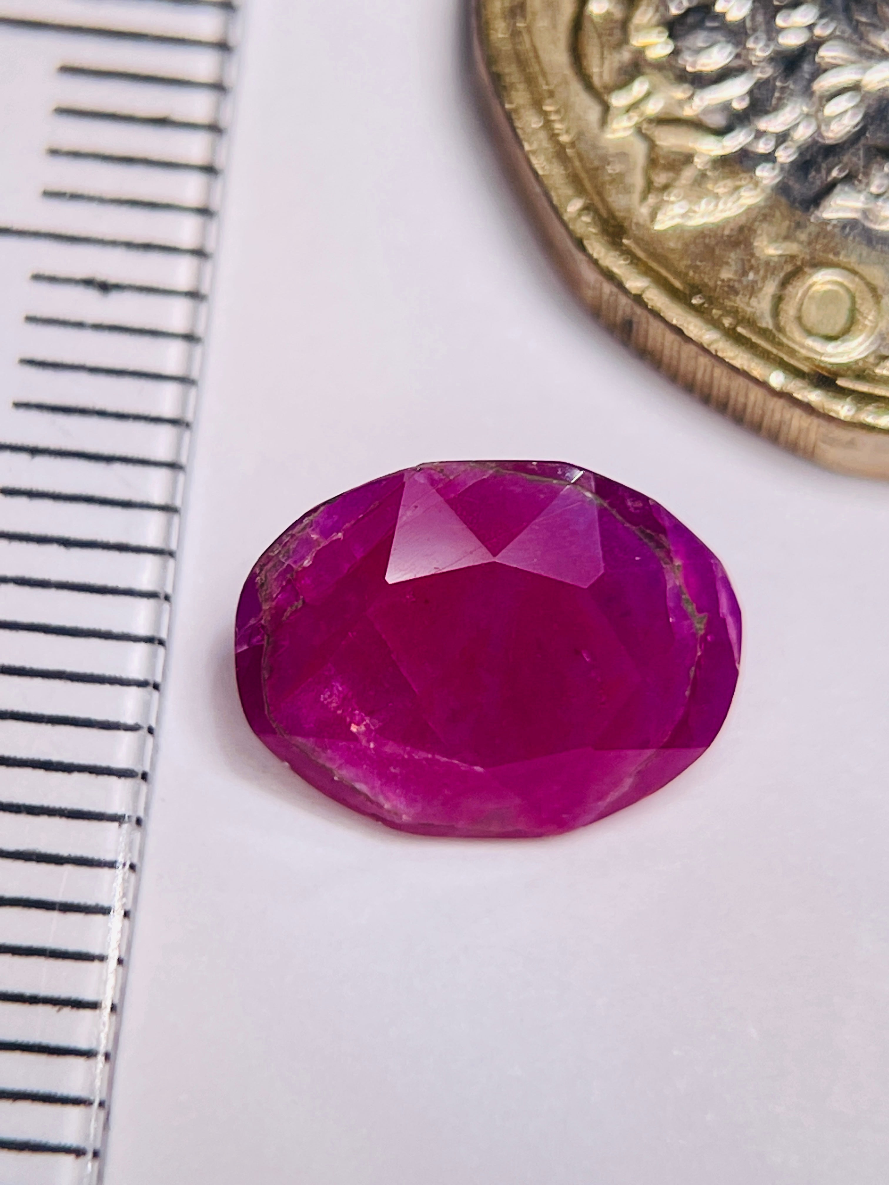 3.12Ct Sapphire Morogoro Tanzania. Untreated Unheated Can Be Used Either Way Crown Up Or Pavilion