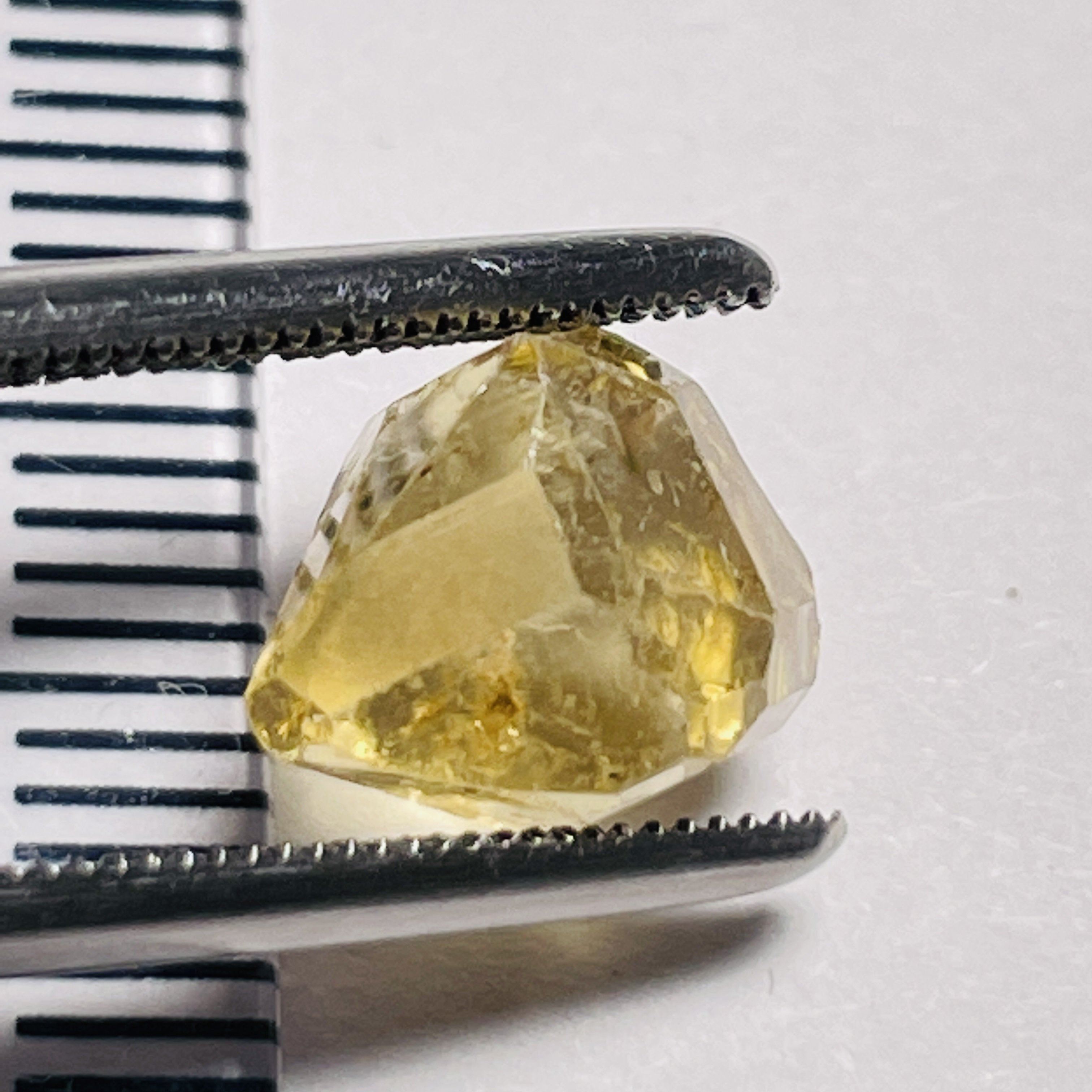 3.48Ct Yellow Tourmaline Crystal Vvs-If Tanzania Untreated Unheated.