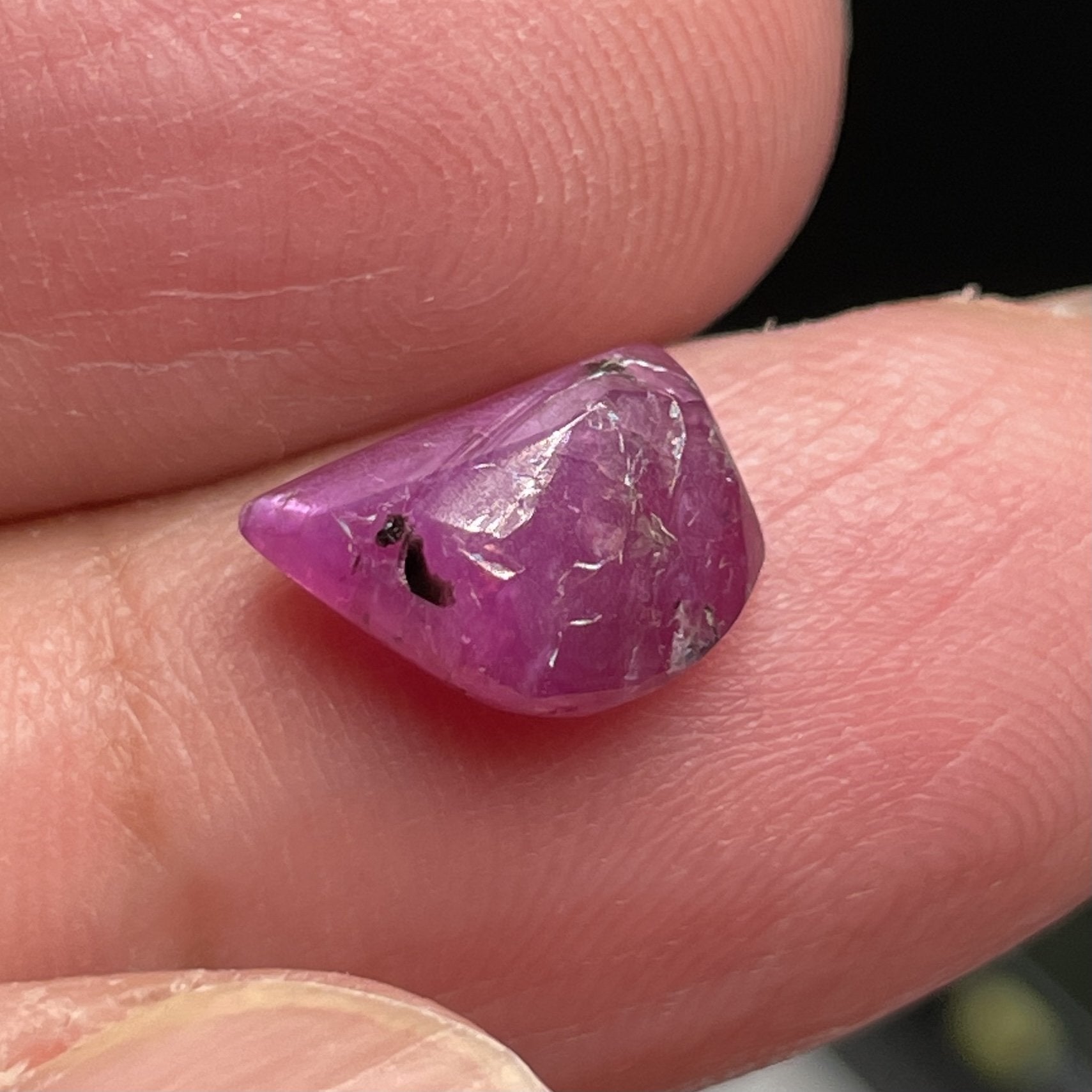 3.99Ct Winza Ruby Freeform Cab Tanzania Untreated Unheated