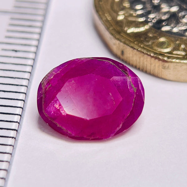 3.12Ct Sapphire Morogoro Tanzania. Untreated Unheated Can Be Used Either Way Crown Up Or Pavilion