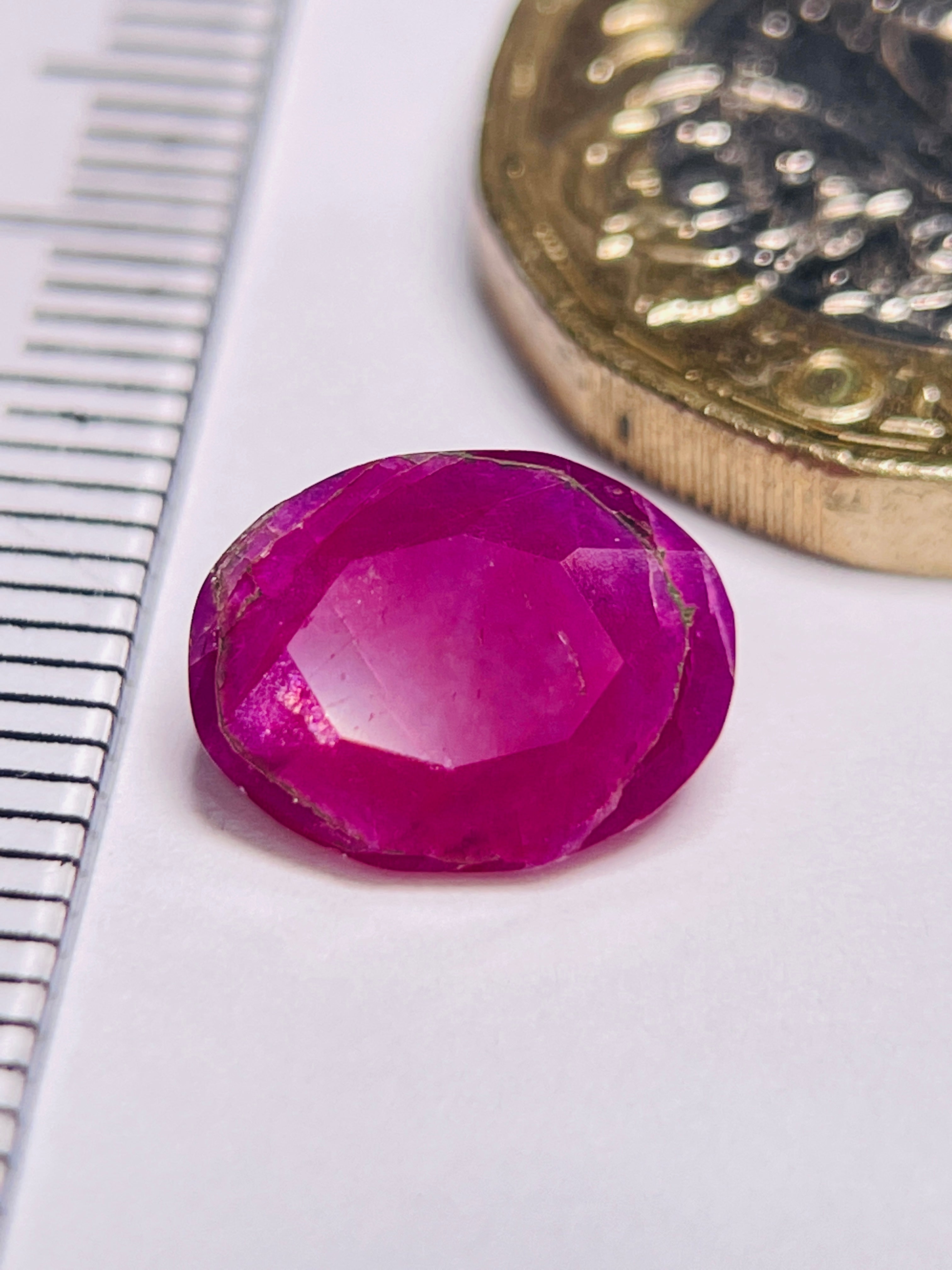 3.12Ct Sapphire Morogoro Tanzania. Untreated Unheated Can Be Used Either Way Crown Up Or Pavilion