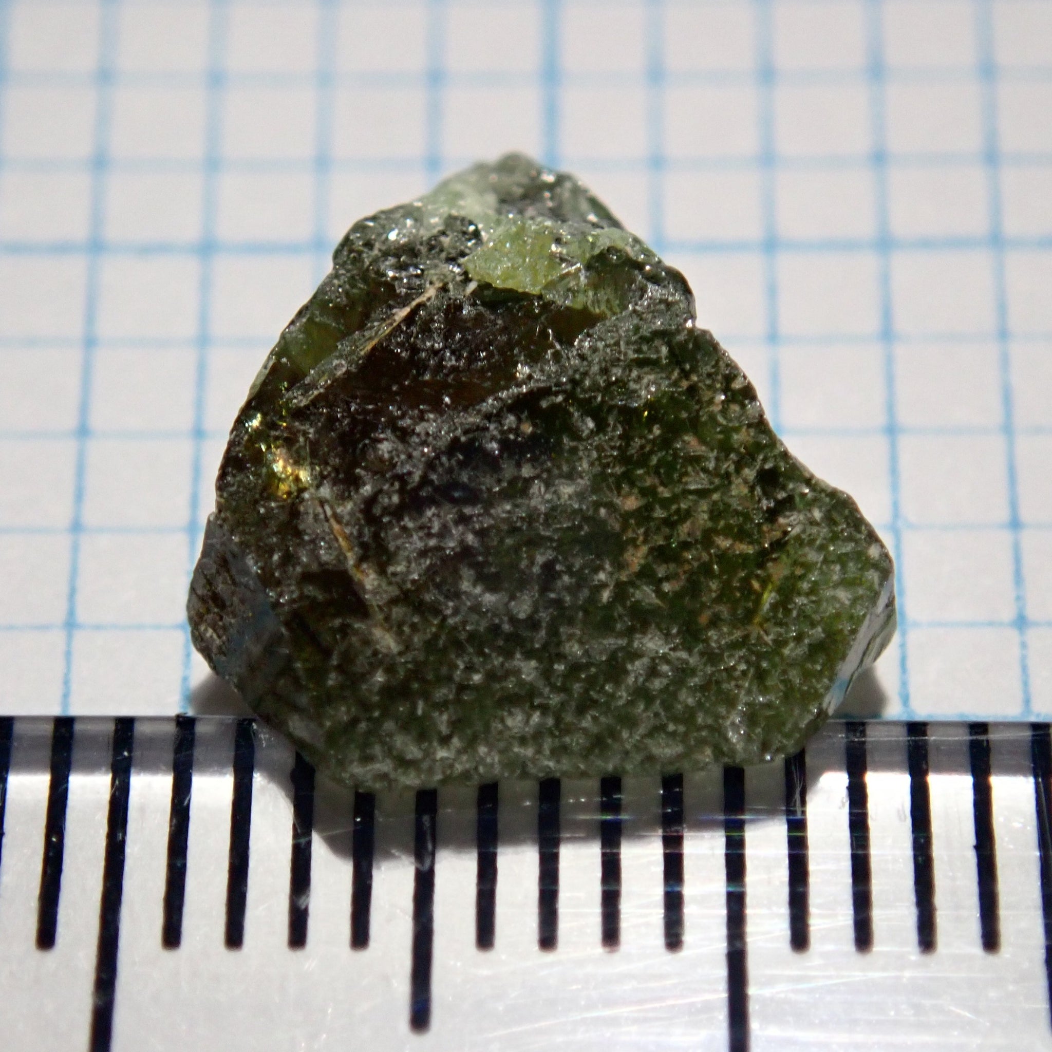 4.81Ct Chrome Sphene Crystal Tanzania Very Rare Faceting Grade