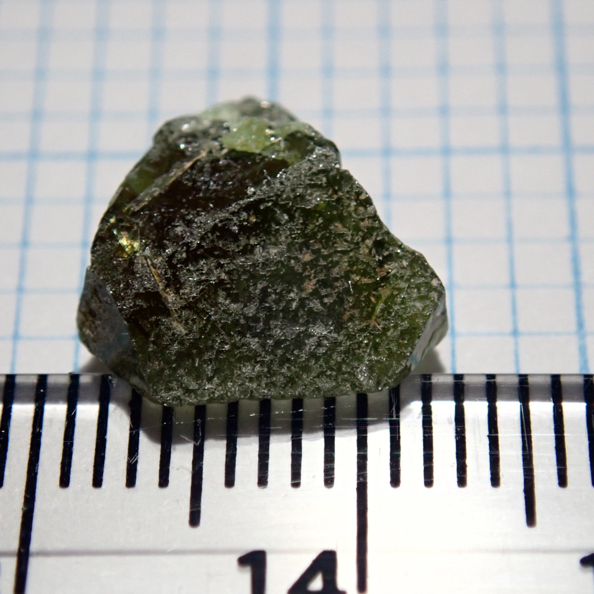 4.81Ct Chrome Sphene Crystal Tanzania Very Rare Faceting Grade