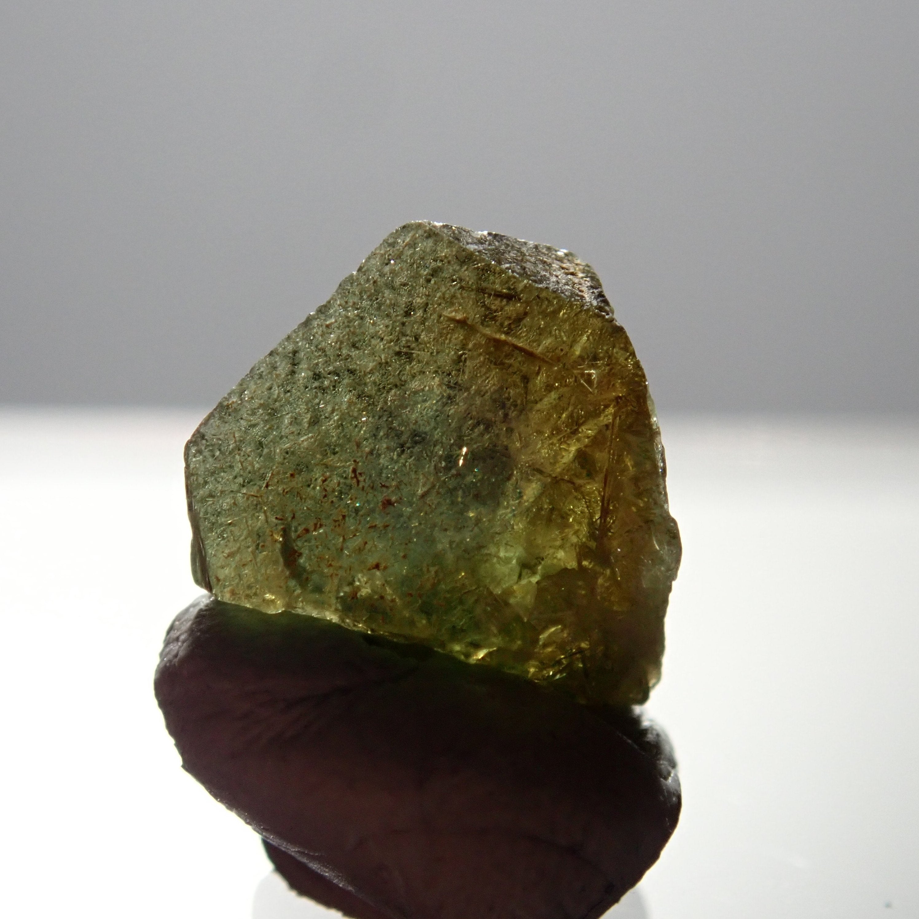 4.81Ct Chrome Sphene Crystal Tanzania Very Rare Faceting Grade