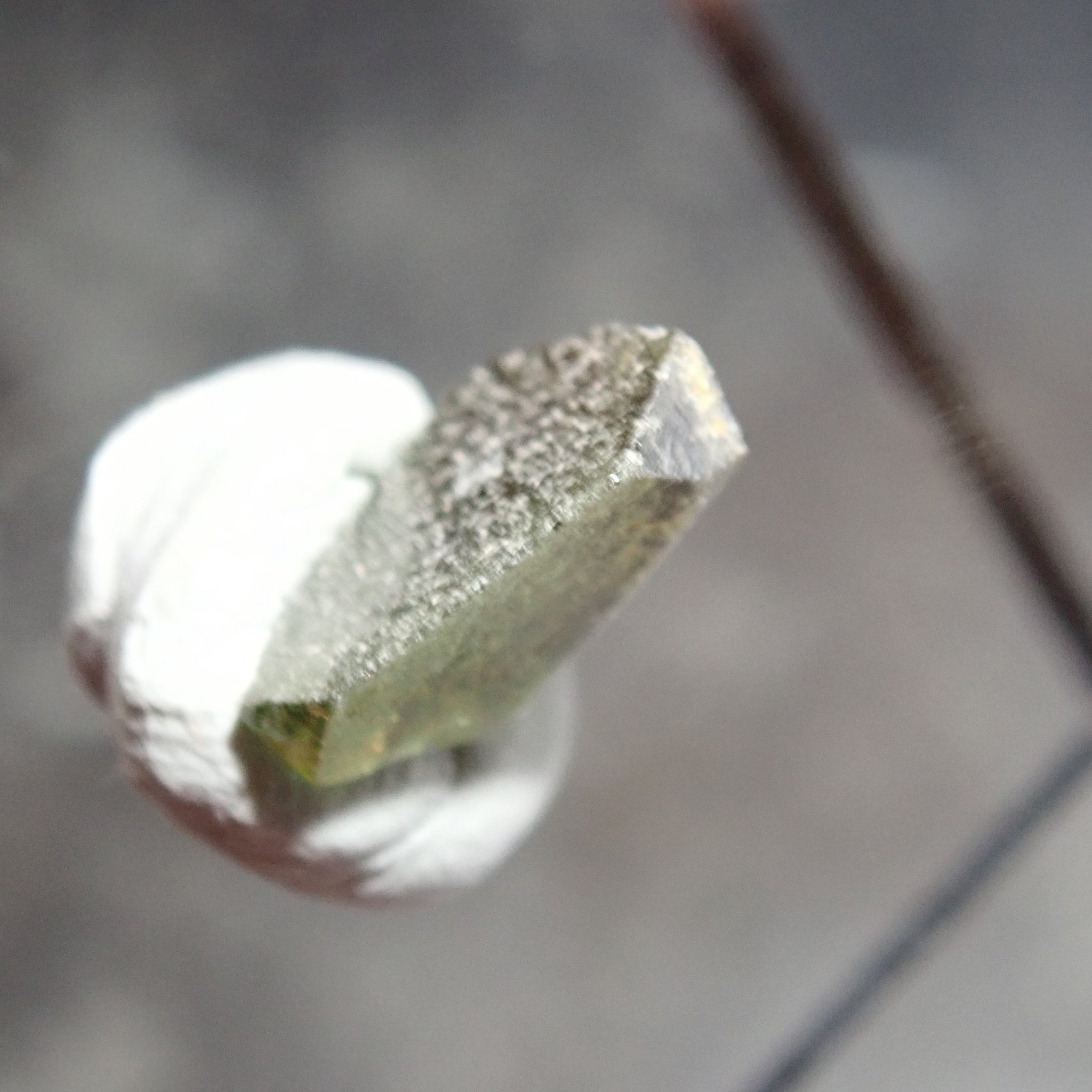 4.81Ct Chrome Sphene Crystal Tanzania Very Rare Faceting Grade