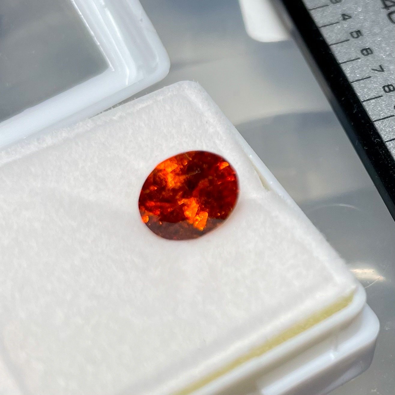 1.60Ct Orange Grossular Garnet Tanzania Untreated Unheated