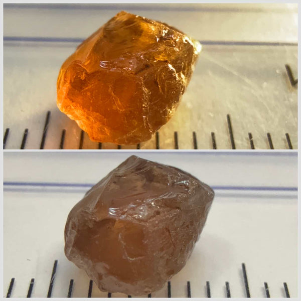 Colour Change Garnet, 2.68ct, Tanzania, Untreated Unheated, slightly silky and a small inclusion coming in on the outside