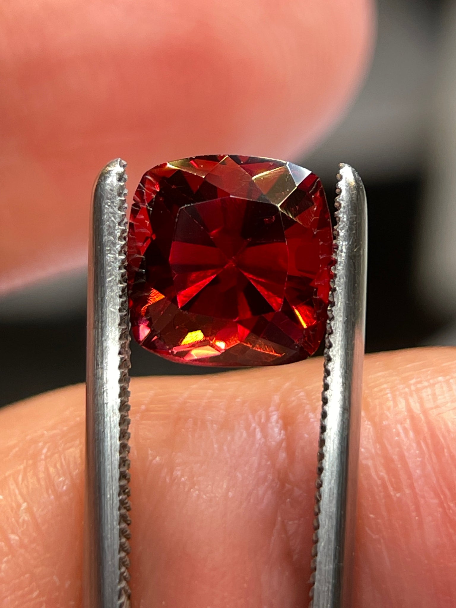 3.35Ct Malaya Garnet. Tanzania. Untreated Unheated