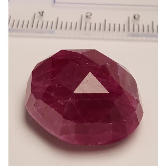 47.31ct Faceted Ruby Cabochon, UNTREATED UNHEATED-Gems Of East Africa
