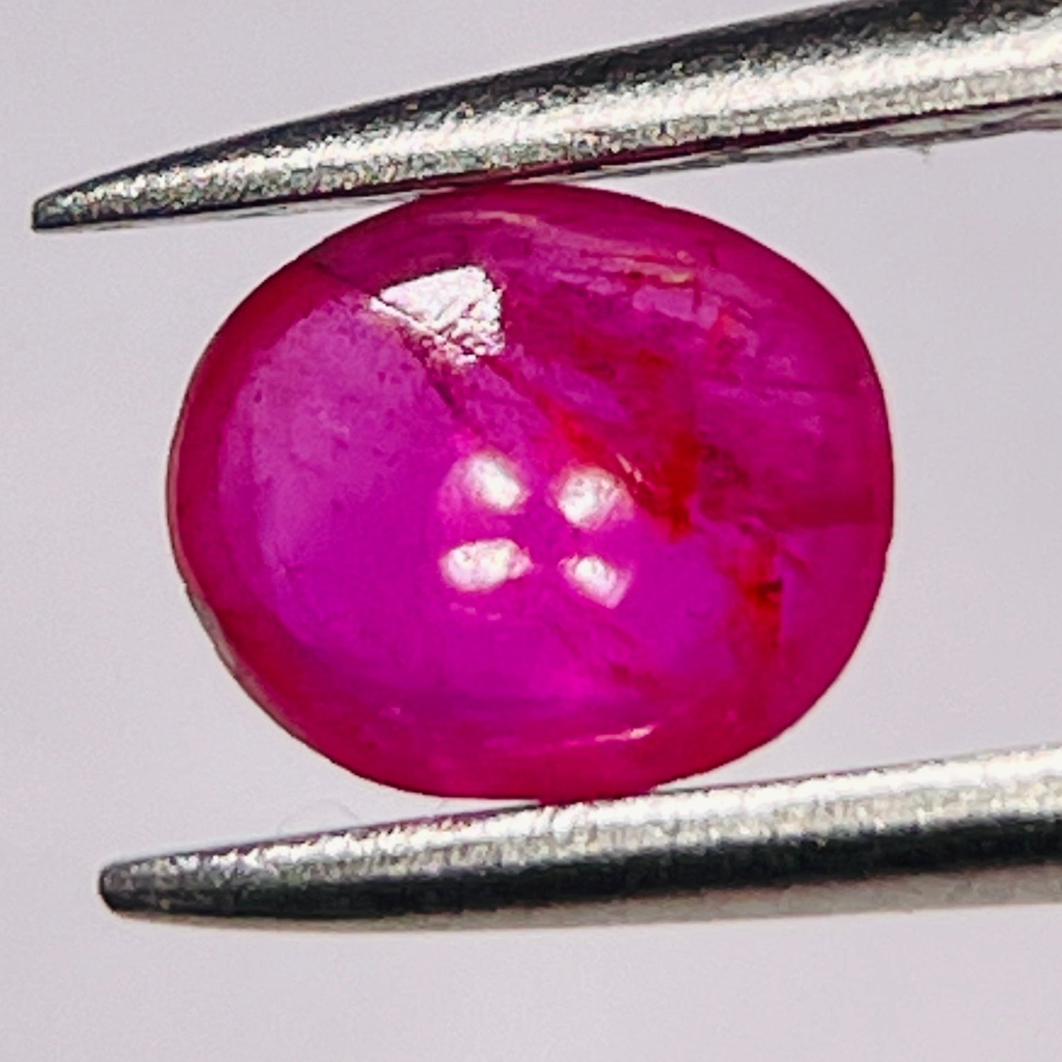 0.58Ct Sapphire Cabochon Winza Tanzania. Untreated Unheated