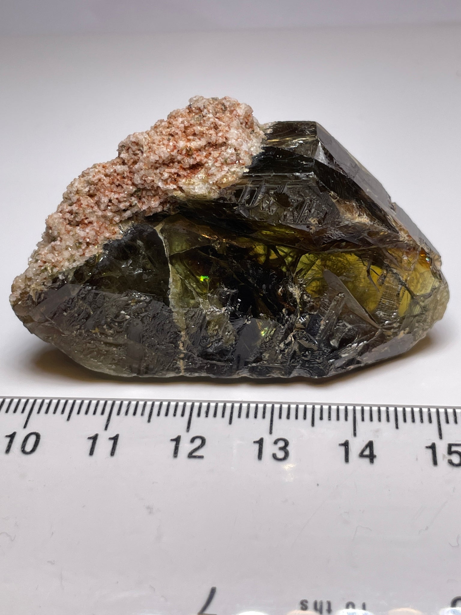 227.39Ct / 45.47Gm Tanzanian Sphene Crystal Untreated Unheated. 55.6 X 41.1 17.7Mm Very High End