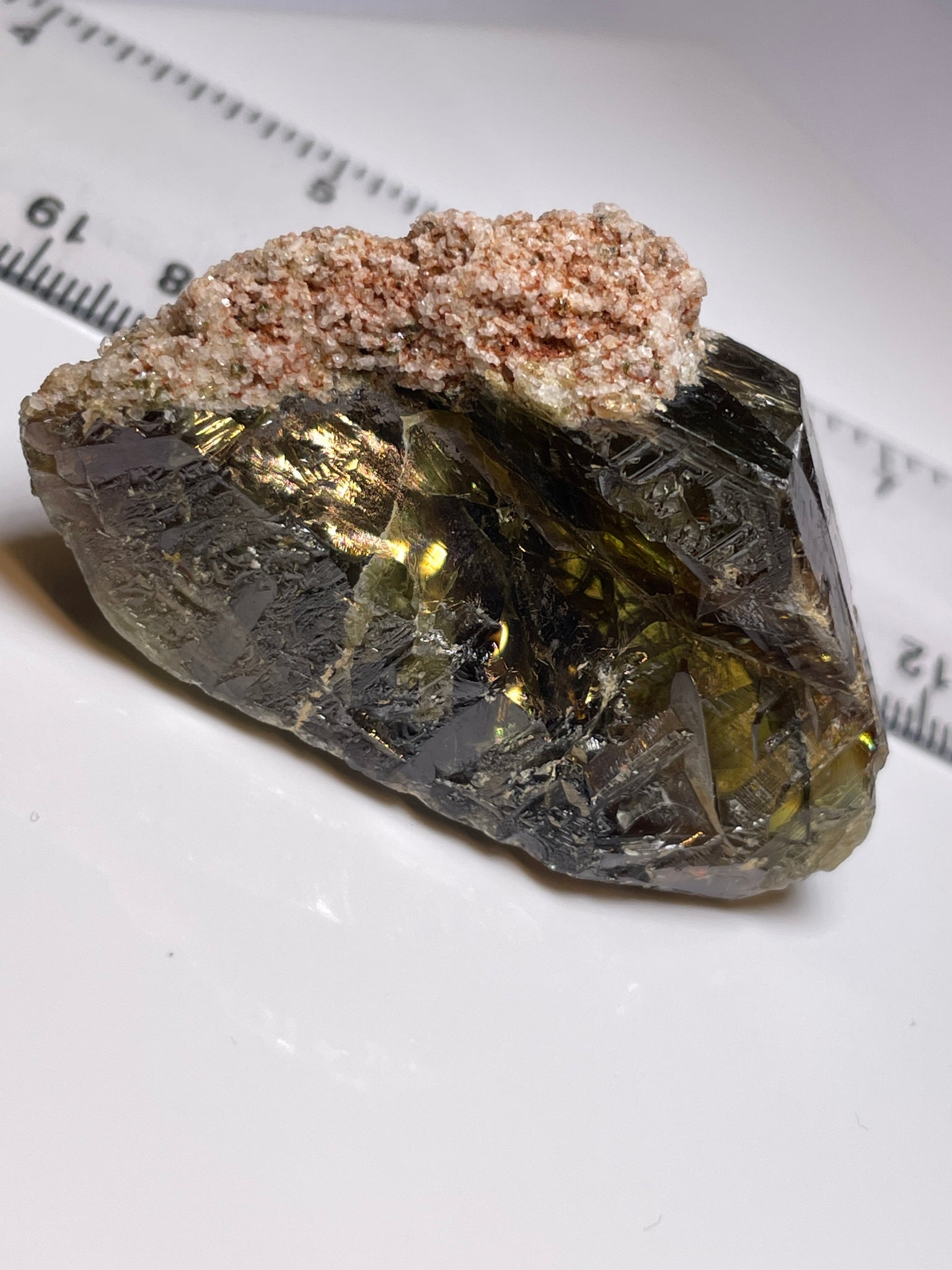 227.39Ct / 45.47Gm Tanzanian Sphene Crystal Untreated Unheated. 55.6 X 41.1 17.7Mm Very High End