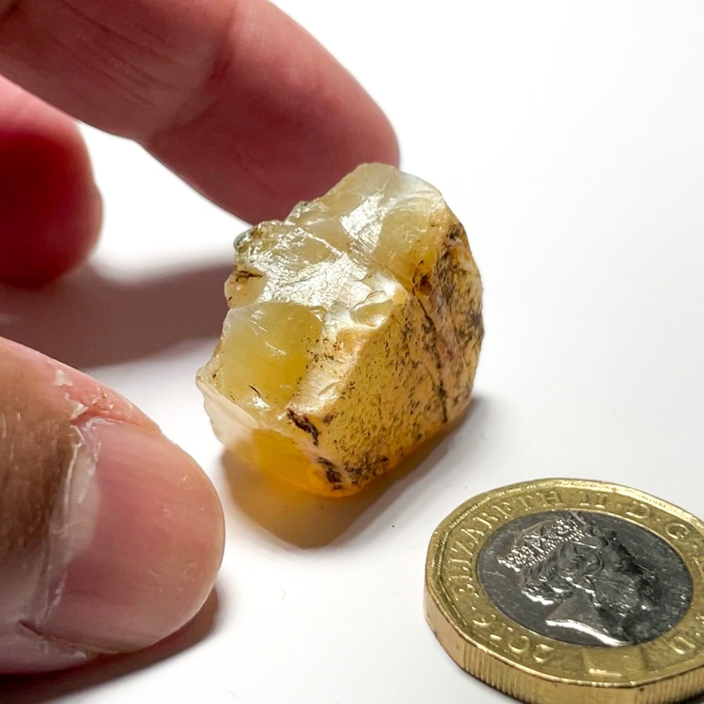 51.31Ct Opal Tanzania Untreated Unheated From A 1999 Deposit Chatoyant (Pearly Cats-Eye Effect)