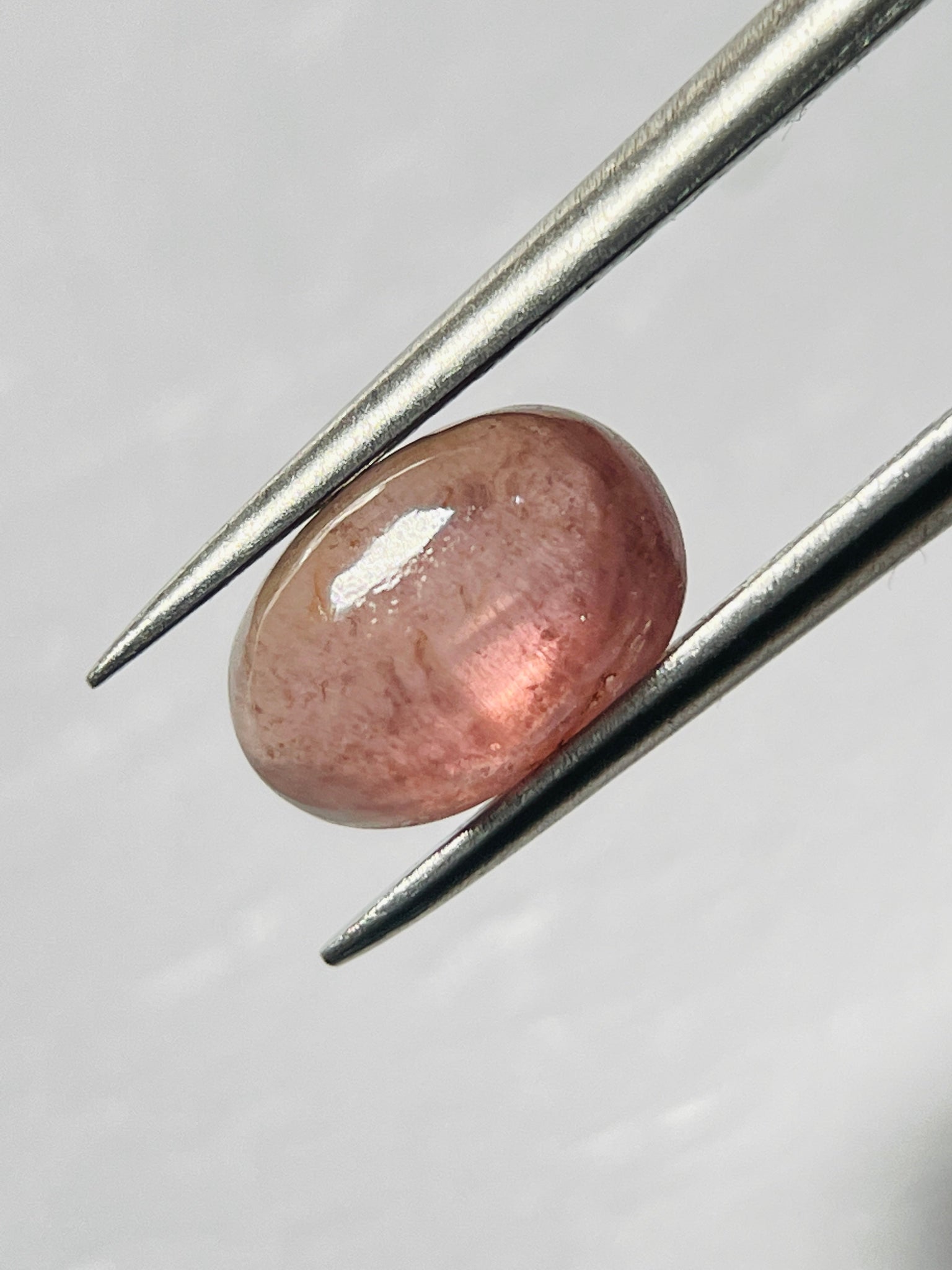 2.61Ct Umba Padparadscha Sapphire Cab Tanzania Untreated Unheated