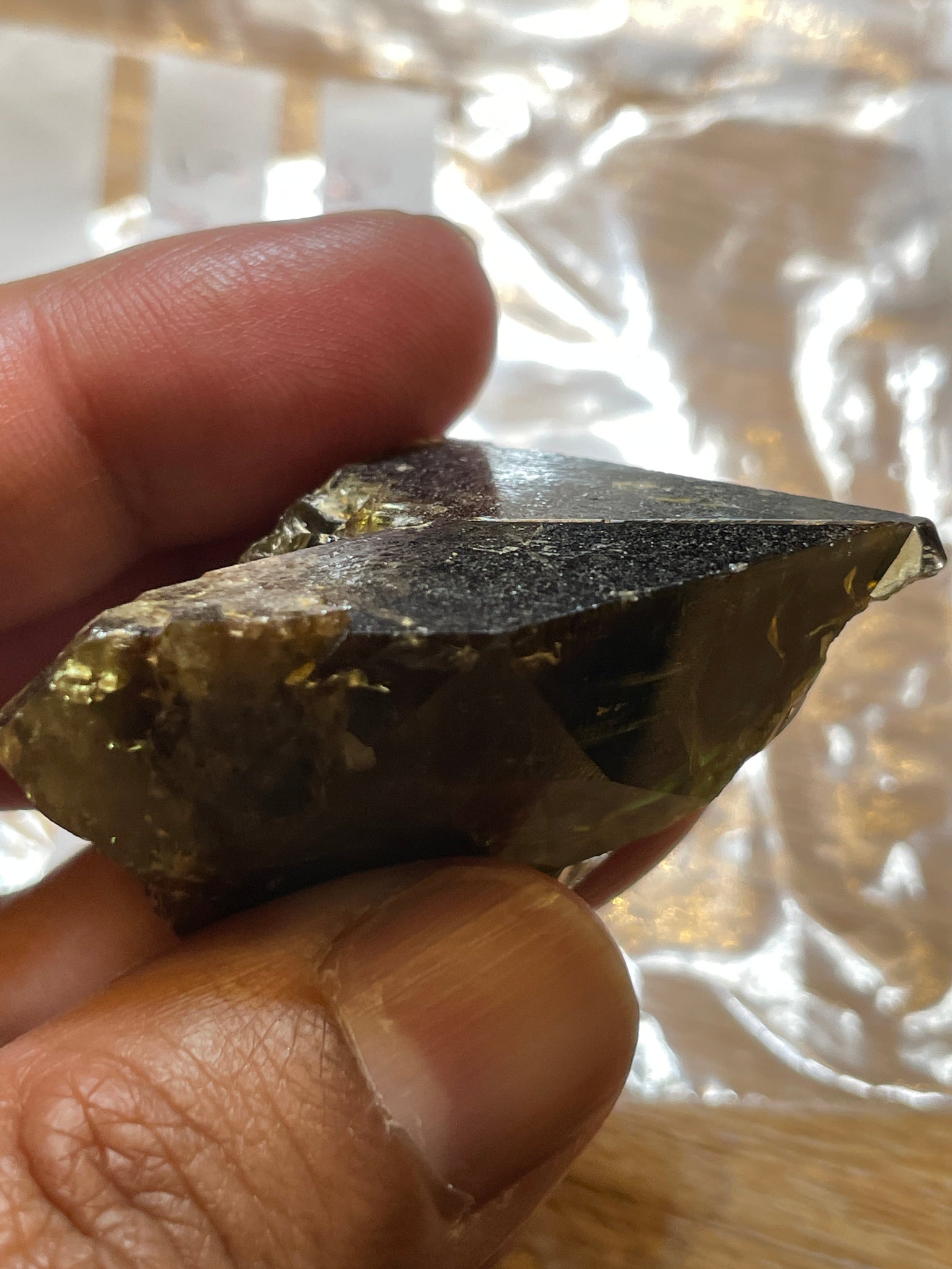 241.59Ct / 43.31Gm Tanzanian Sphene Crystal Untreated Unheated. Very High End Ultra Rare