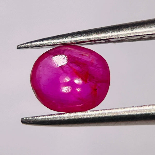 0.58Ct Sapphire Cabochon Winza Tanzania. Untreated Unheated